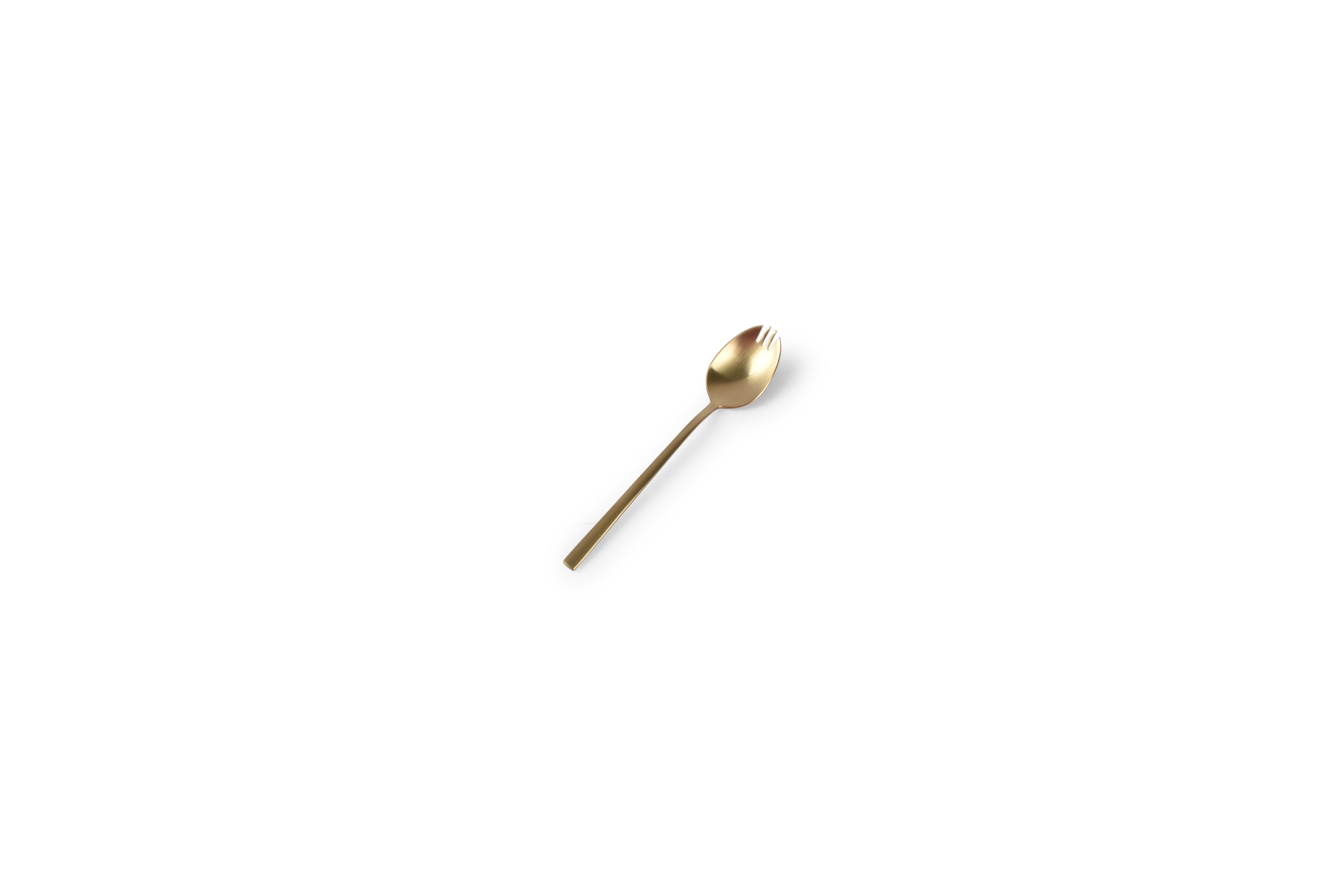 Mini aperitiefvork 11cm mat goud Terno - set/6
