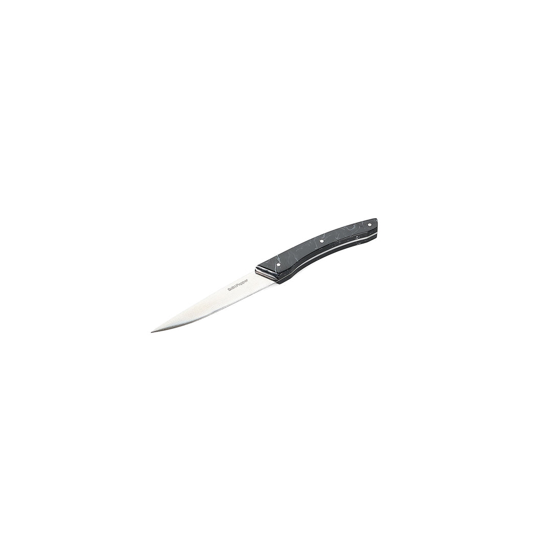 Salt &amp; Pepper - Steakmes Marmerlook Zwart Blade - set van 4