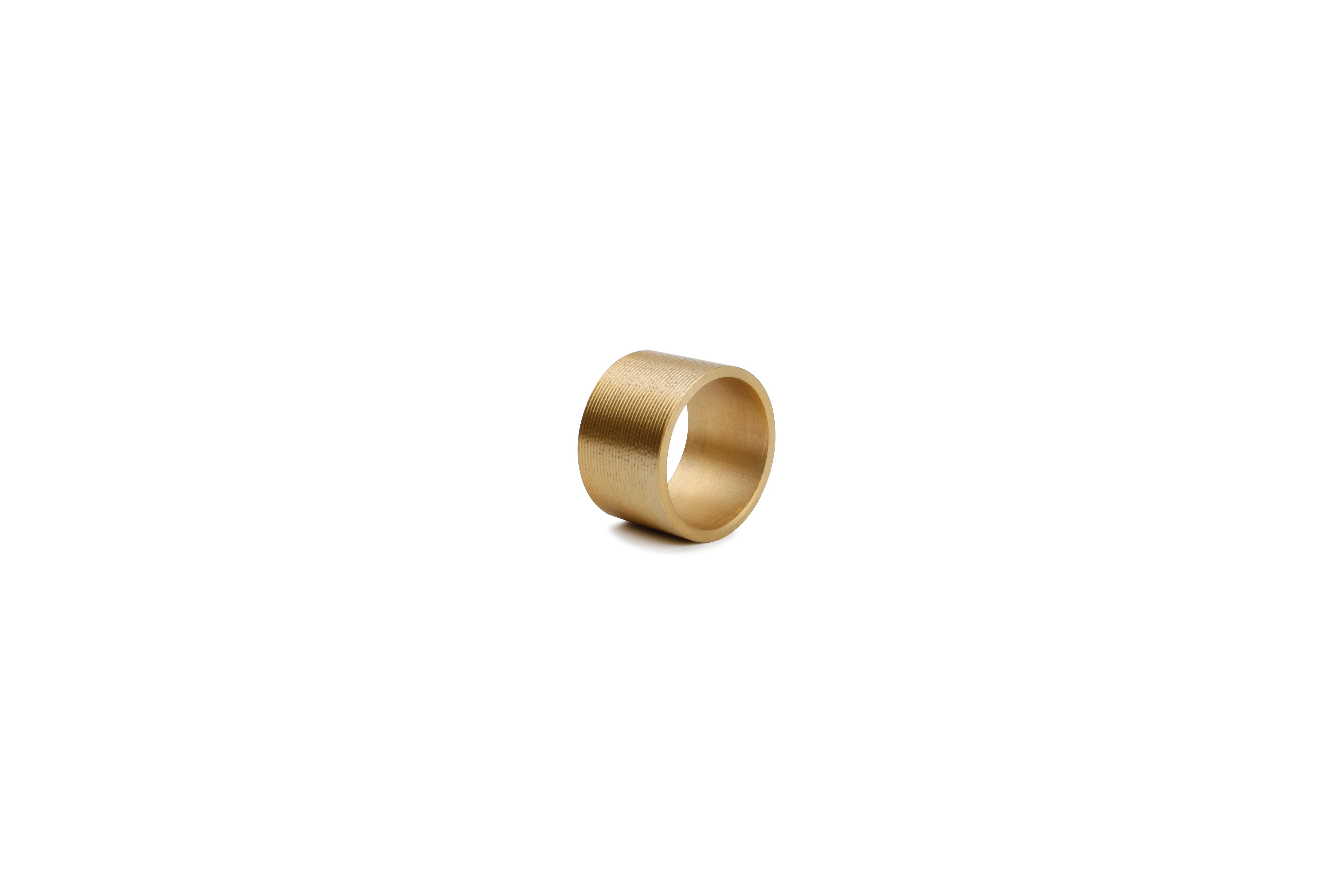 Servetring 4cm lijn goud Centro - set/4