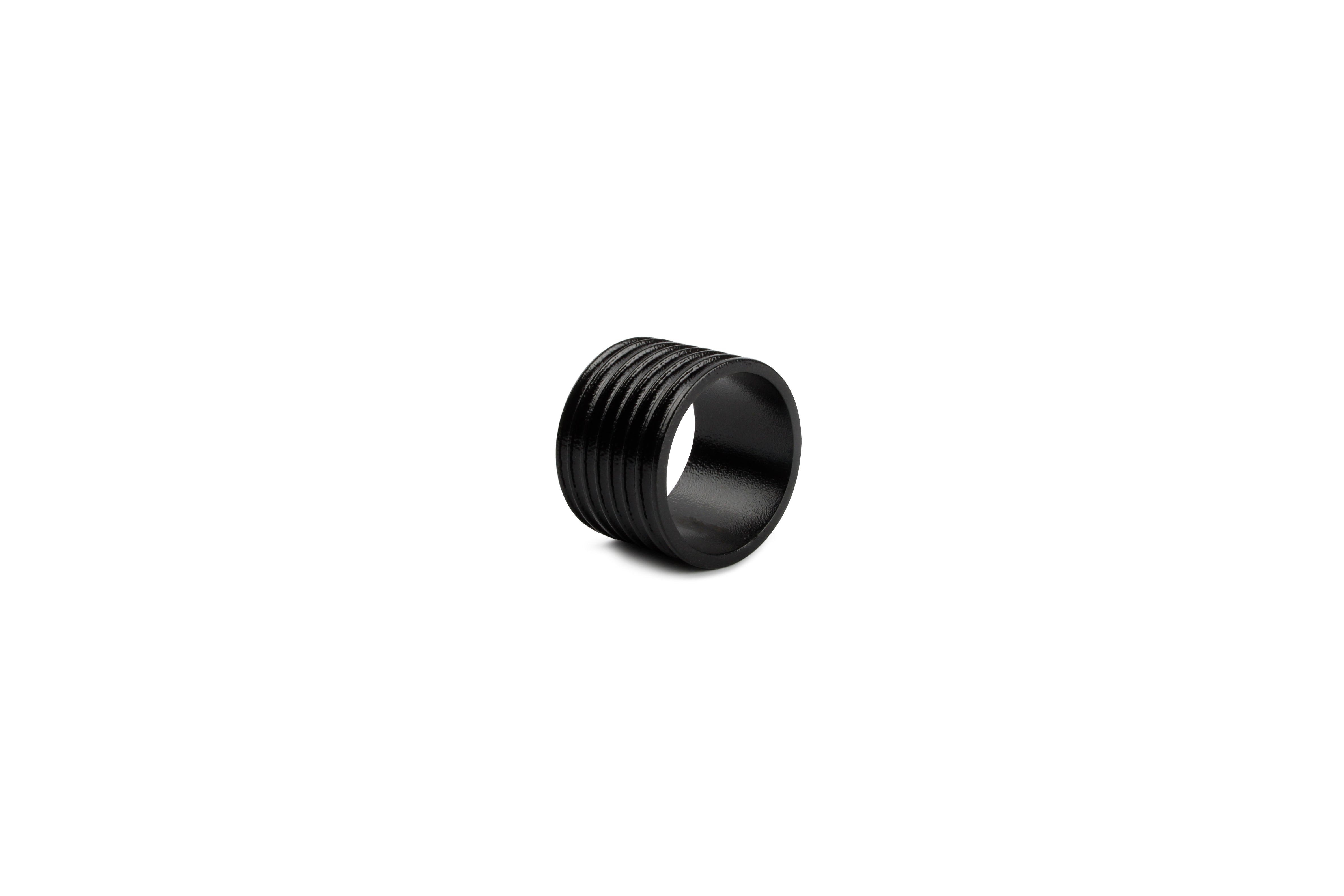 Servetring 4cm rib zwart Centro - set/4