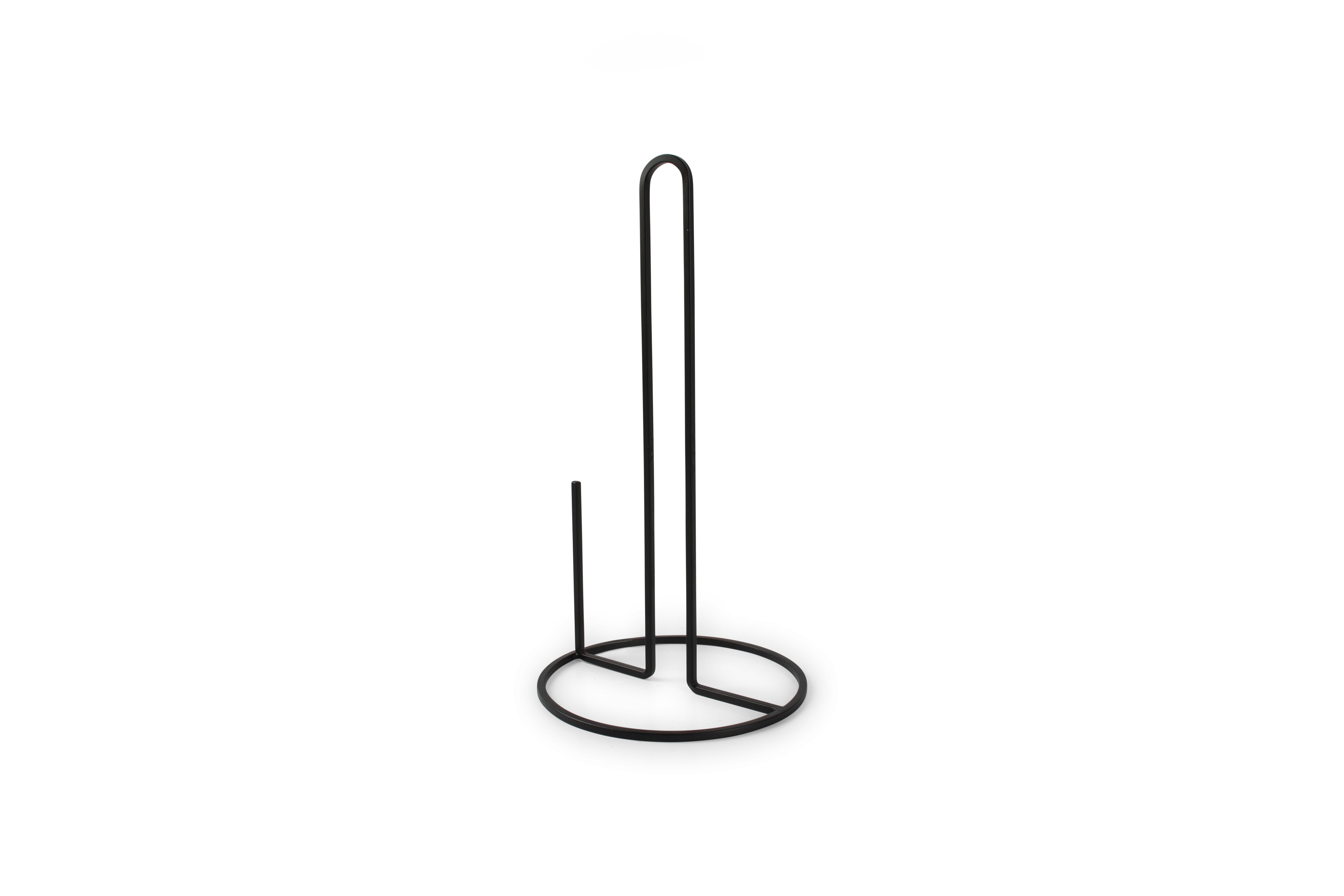 Keukenrolhouder 16xH32cm zwart Fune
