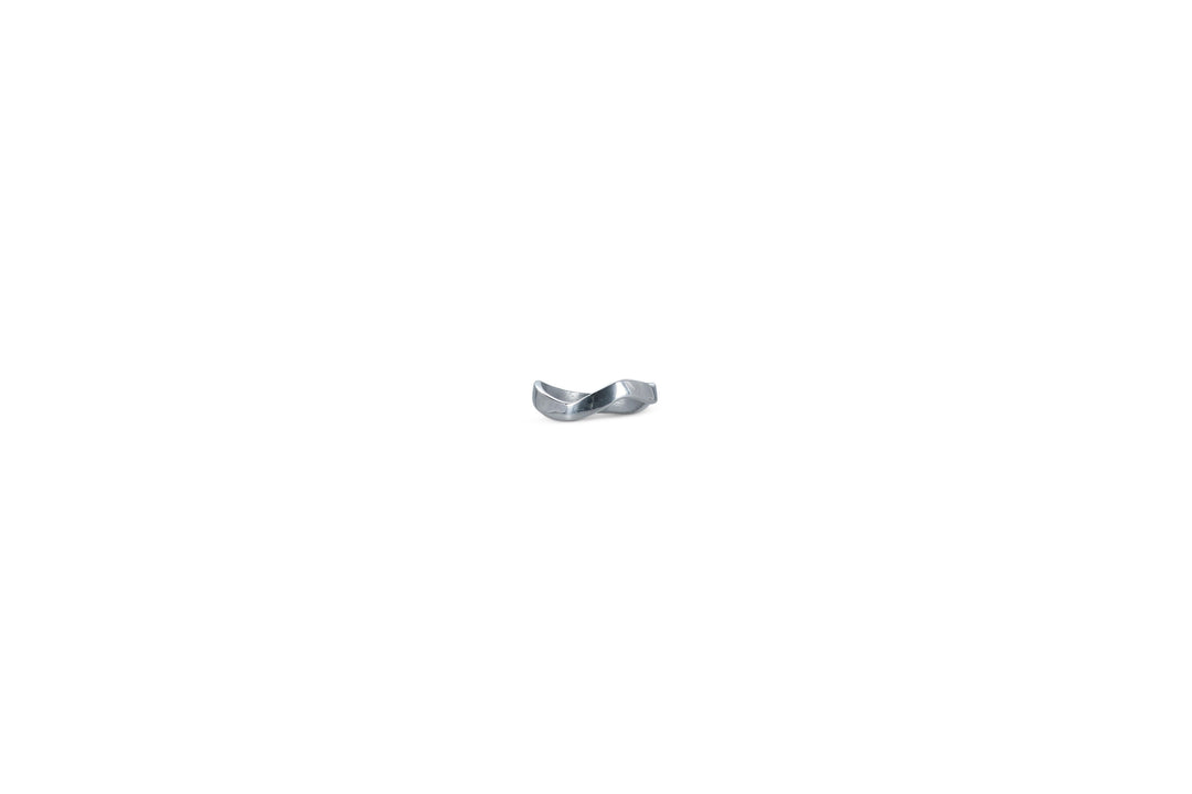 Salt &amp; Pepper - Servetring 4,5cm organisch zilver Charm - set/4