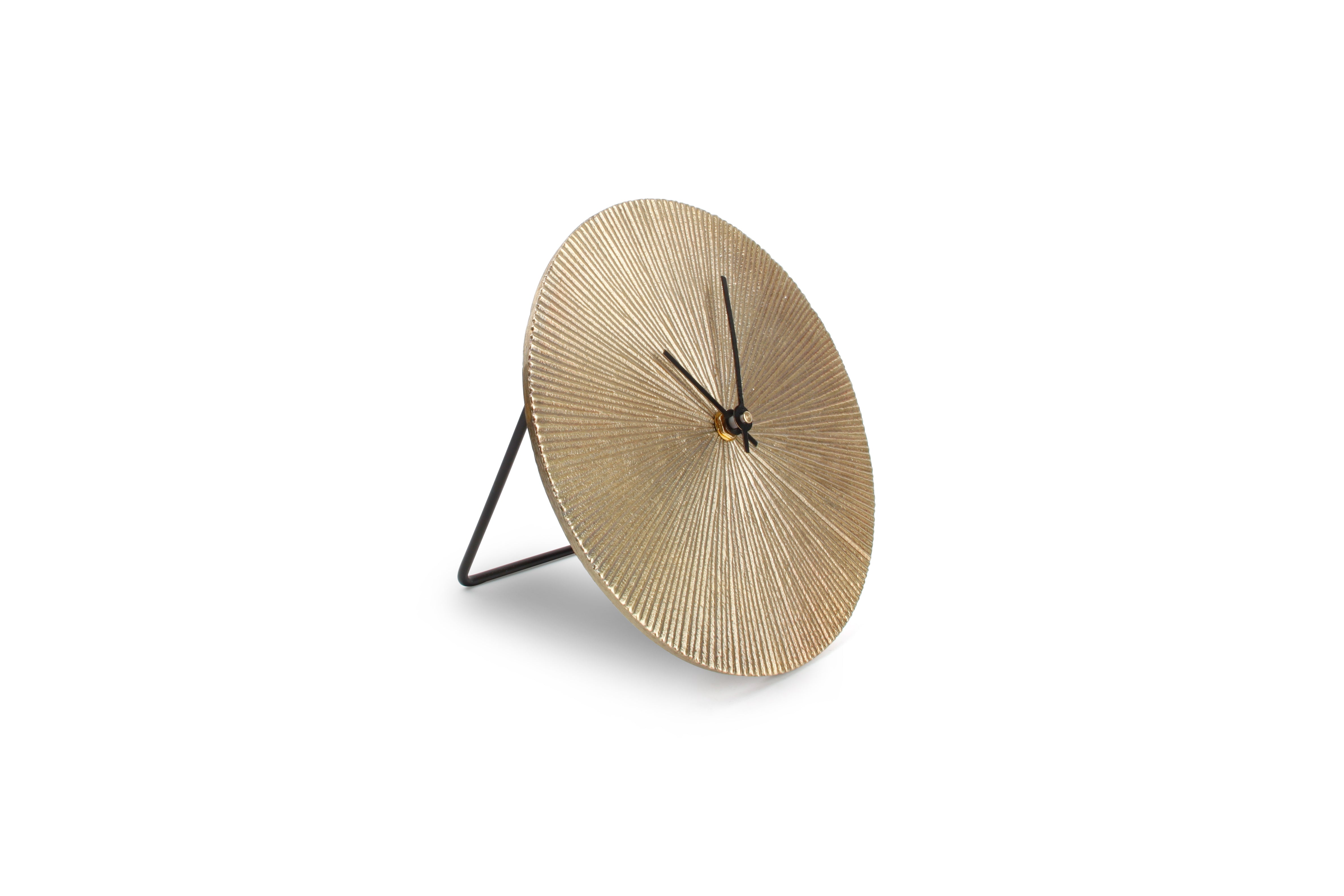 Tafelklok 20cm goud ribble Zone
