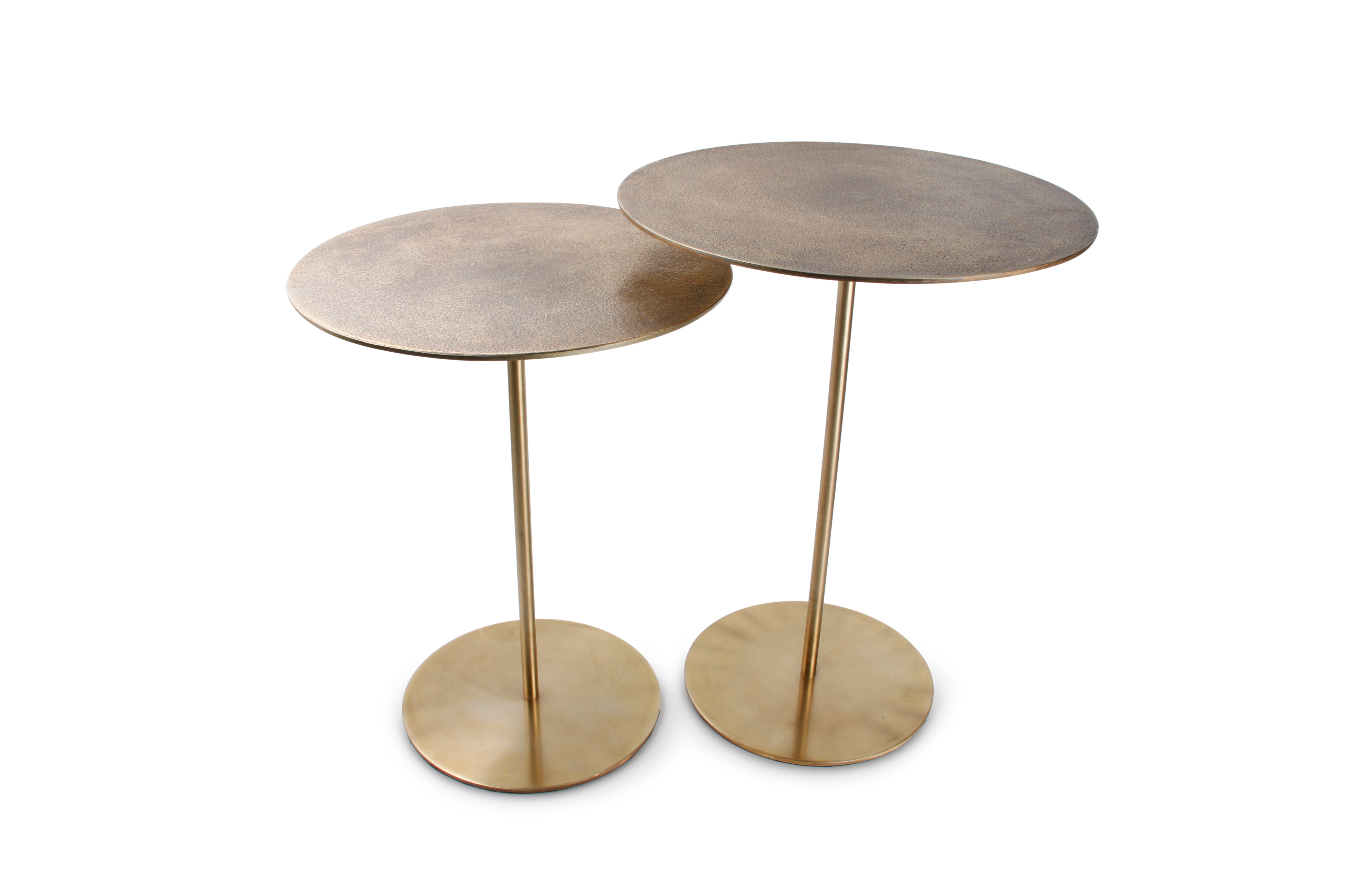Bijzettafel koper Ivy - set/2