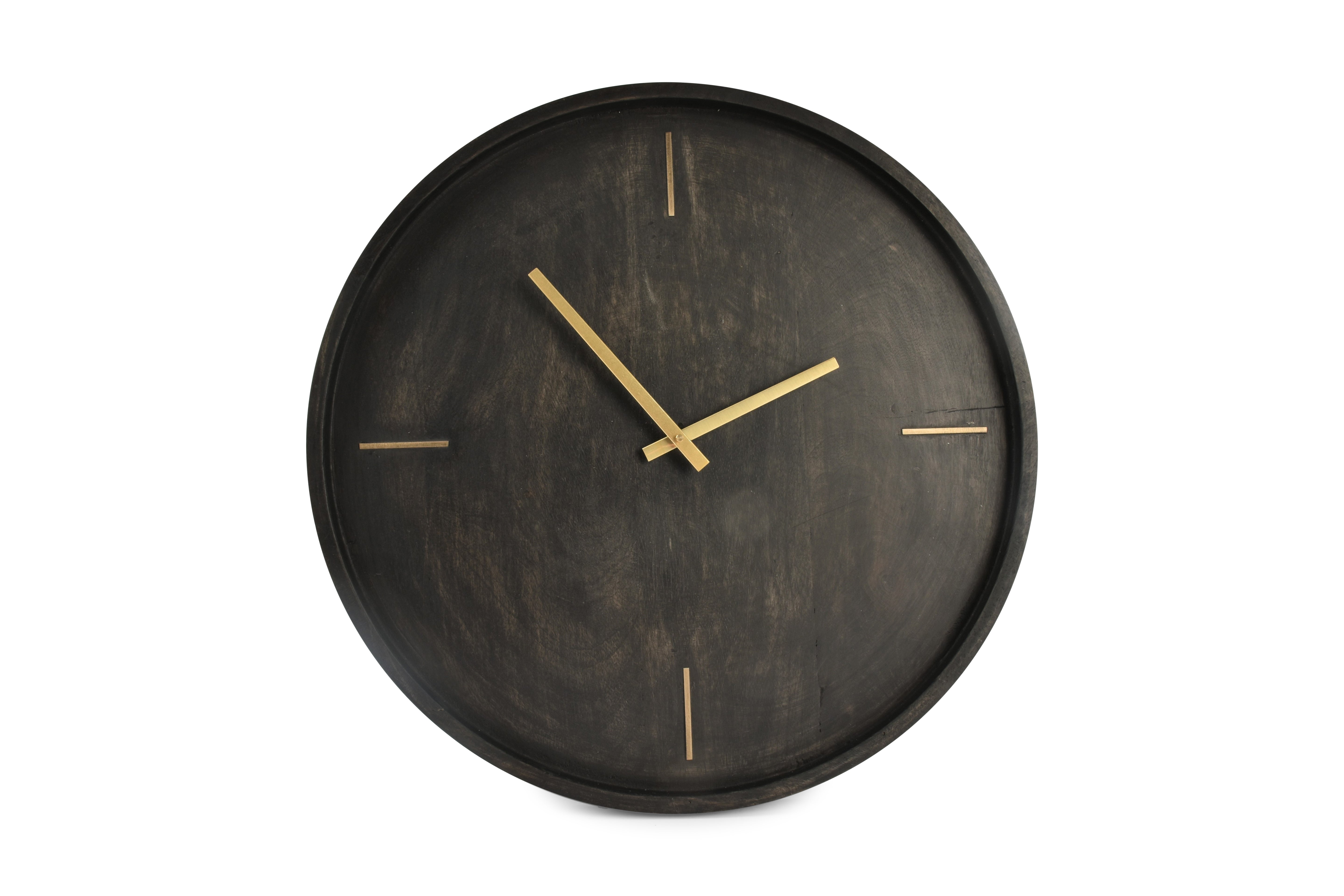 Wandklok 51cm hout Zone
