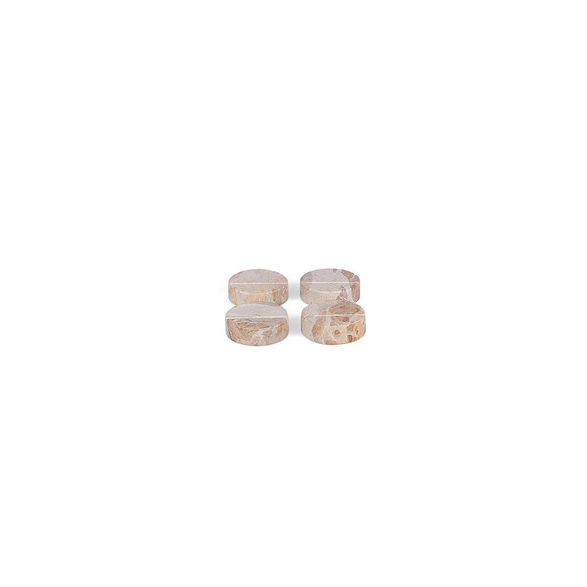Naamkaarthouder 5cm marmer beige Opus - set/4