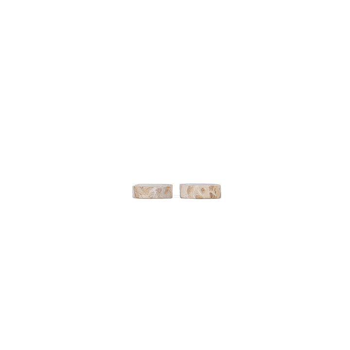 Naamkaarthouder 5cm marmer beige Opus - set/4