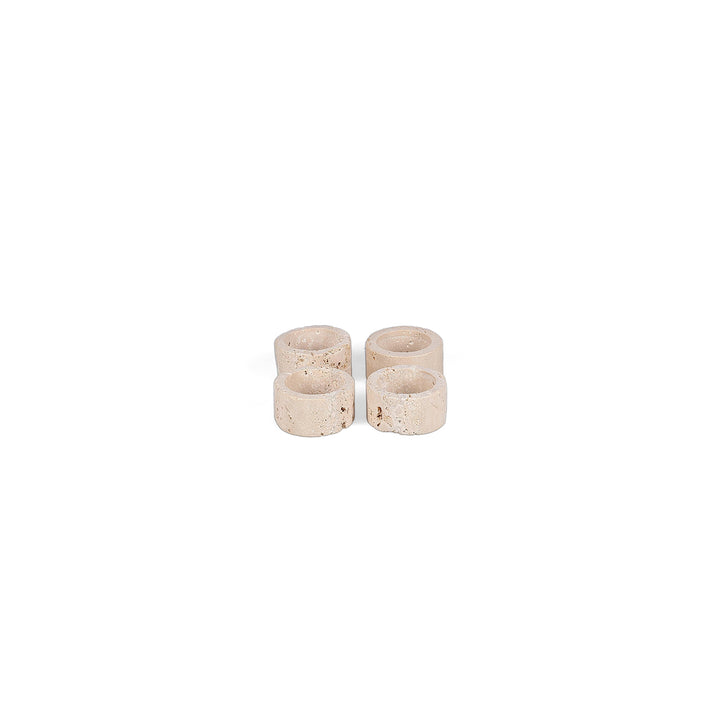 Servetring 5cm travertin Opus - set/4
