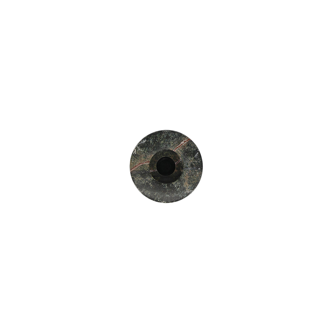 Kandelaar 9xH10,5cm marmer groen Opus
