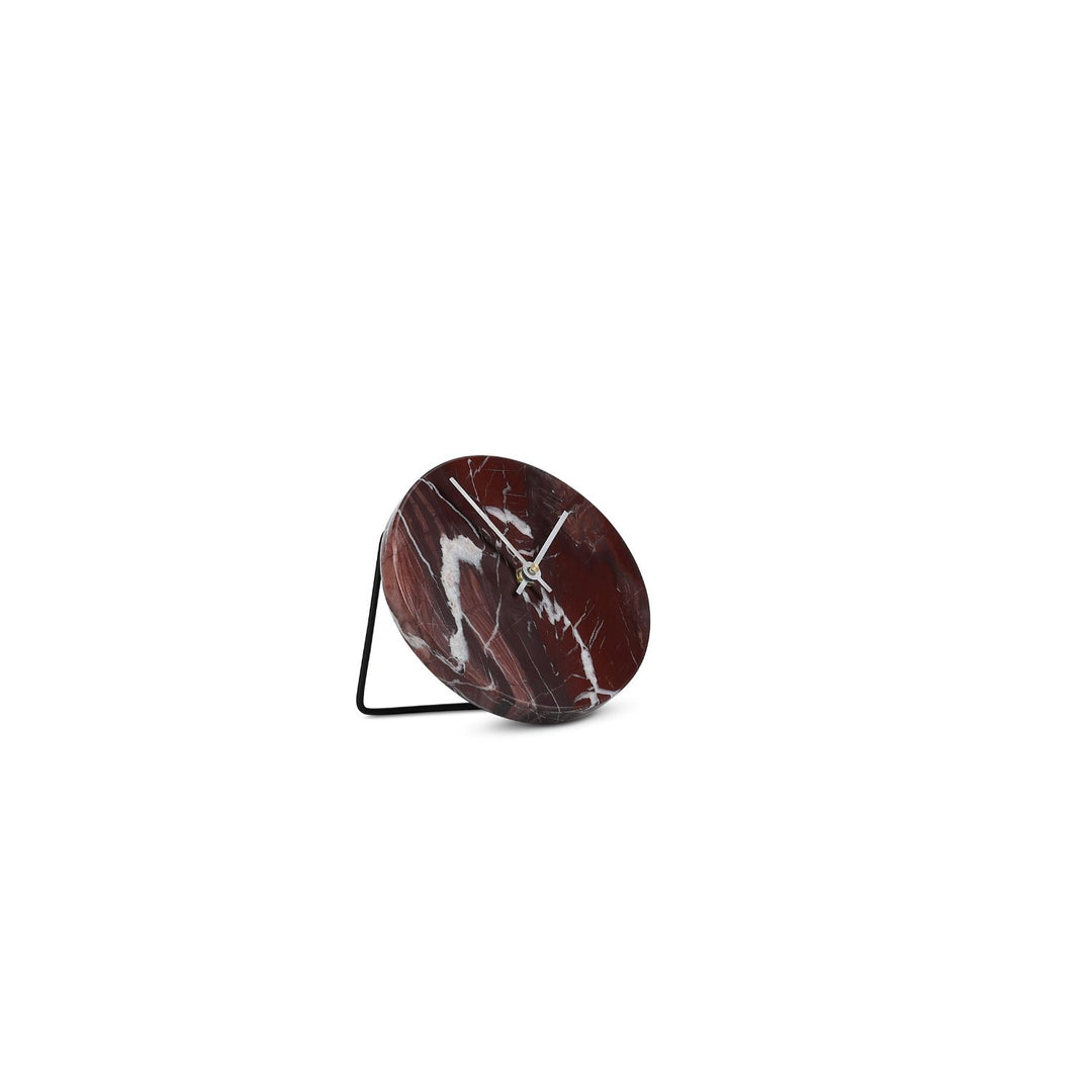 Salt &amp; Pepper - Tafelklok 15,5cm red marble Zone