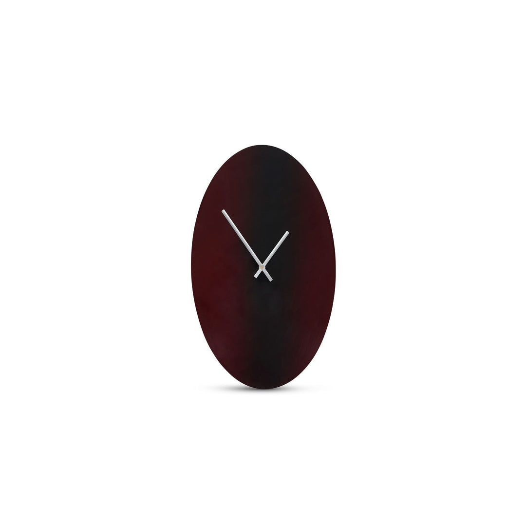 Salt &amp; Pepper - Wandklok 27xH46cm burgundy/Zwart gradient Zone