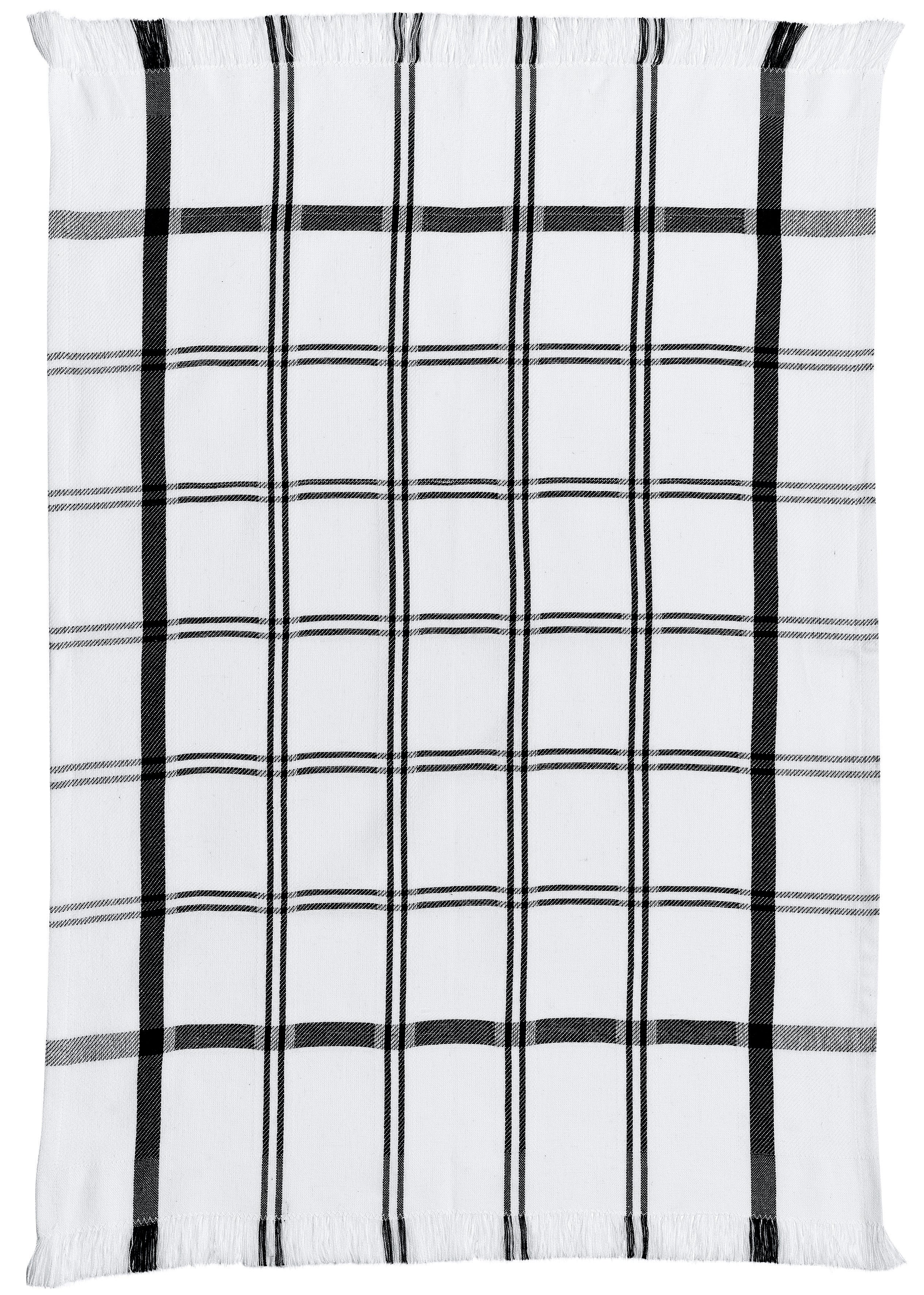 Theedoek Carol Noir 50 X 70