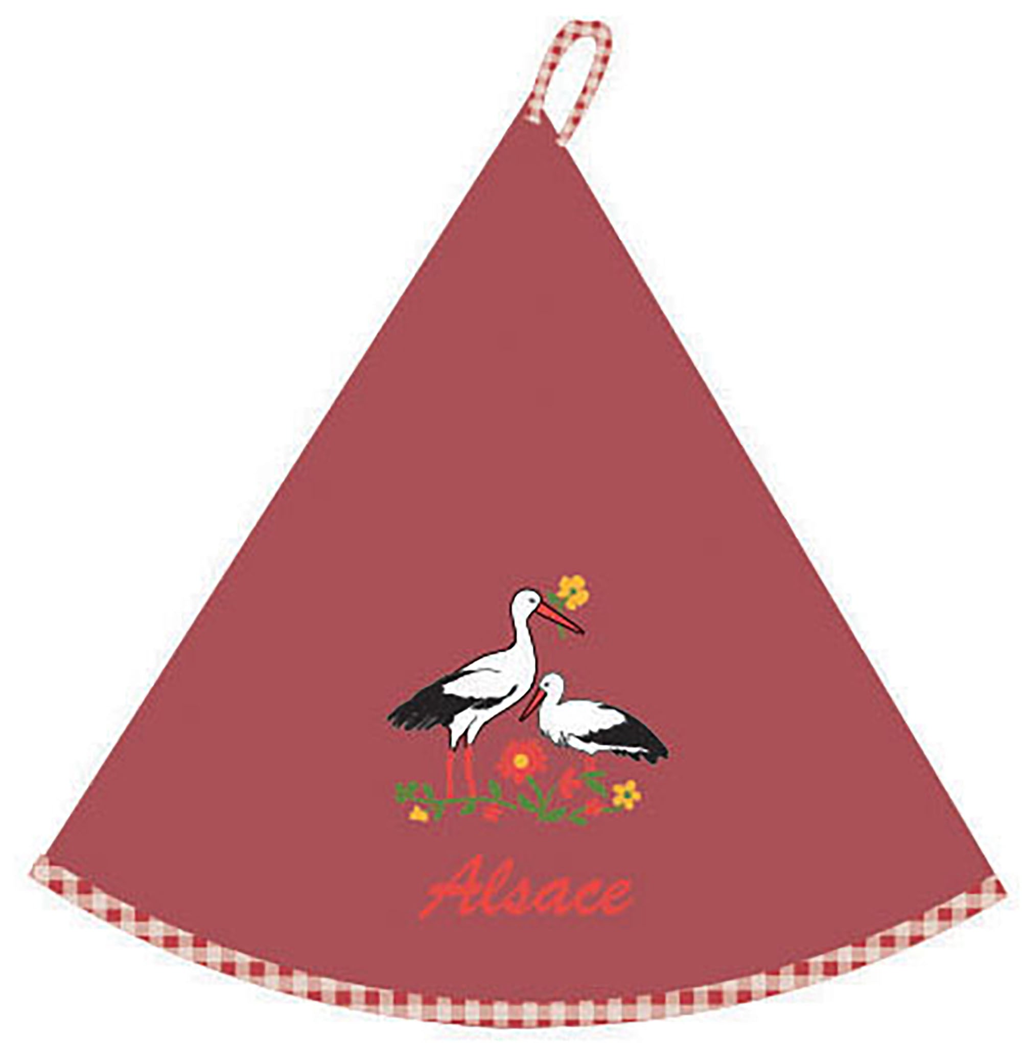 Ronde handdoek Blom Alsace Rouge Diameter 60
