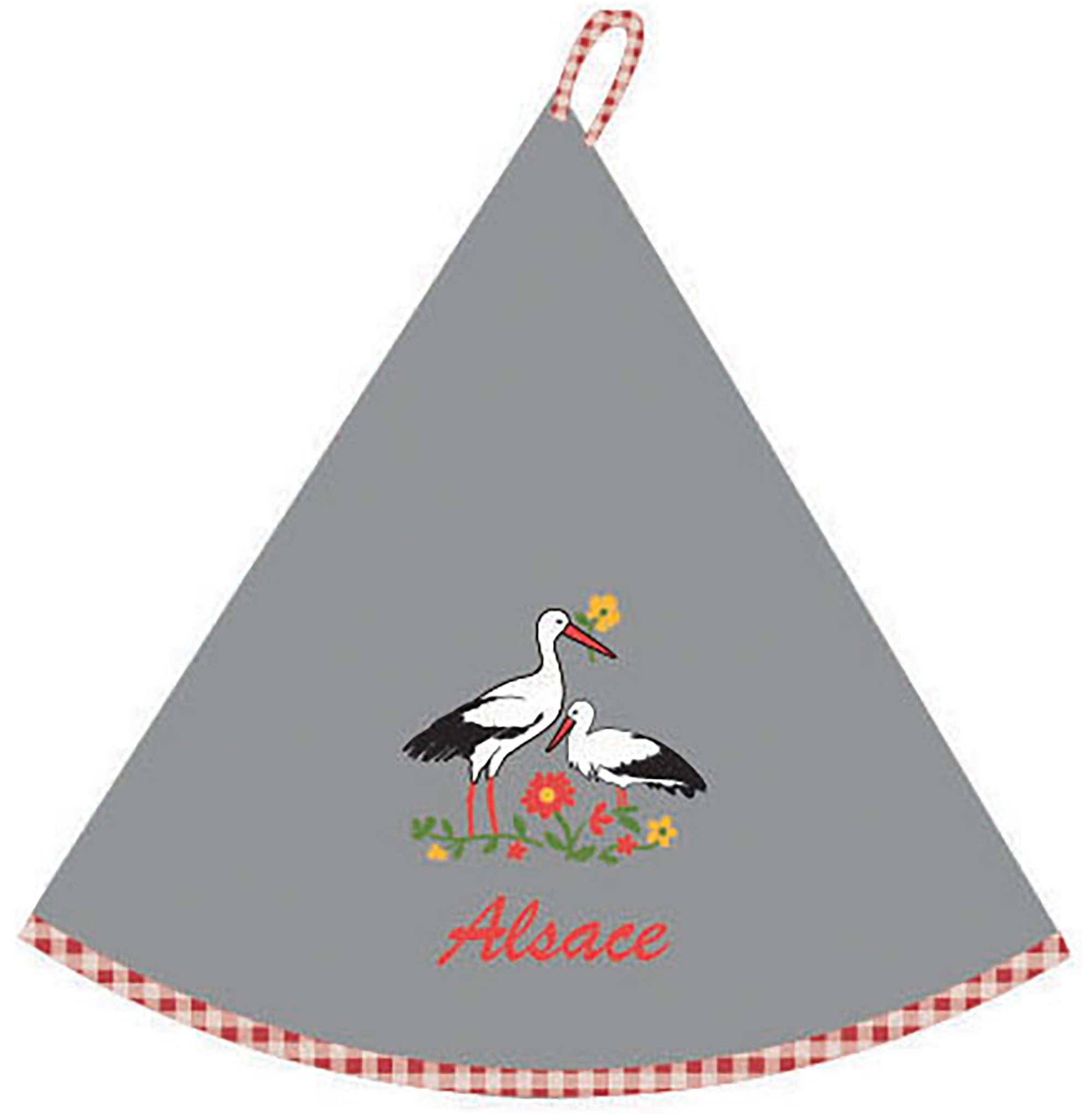 Ronde handdoek Blom Alsace Gris Diameter 60