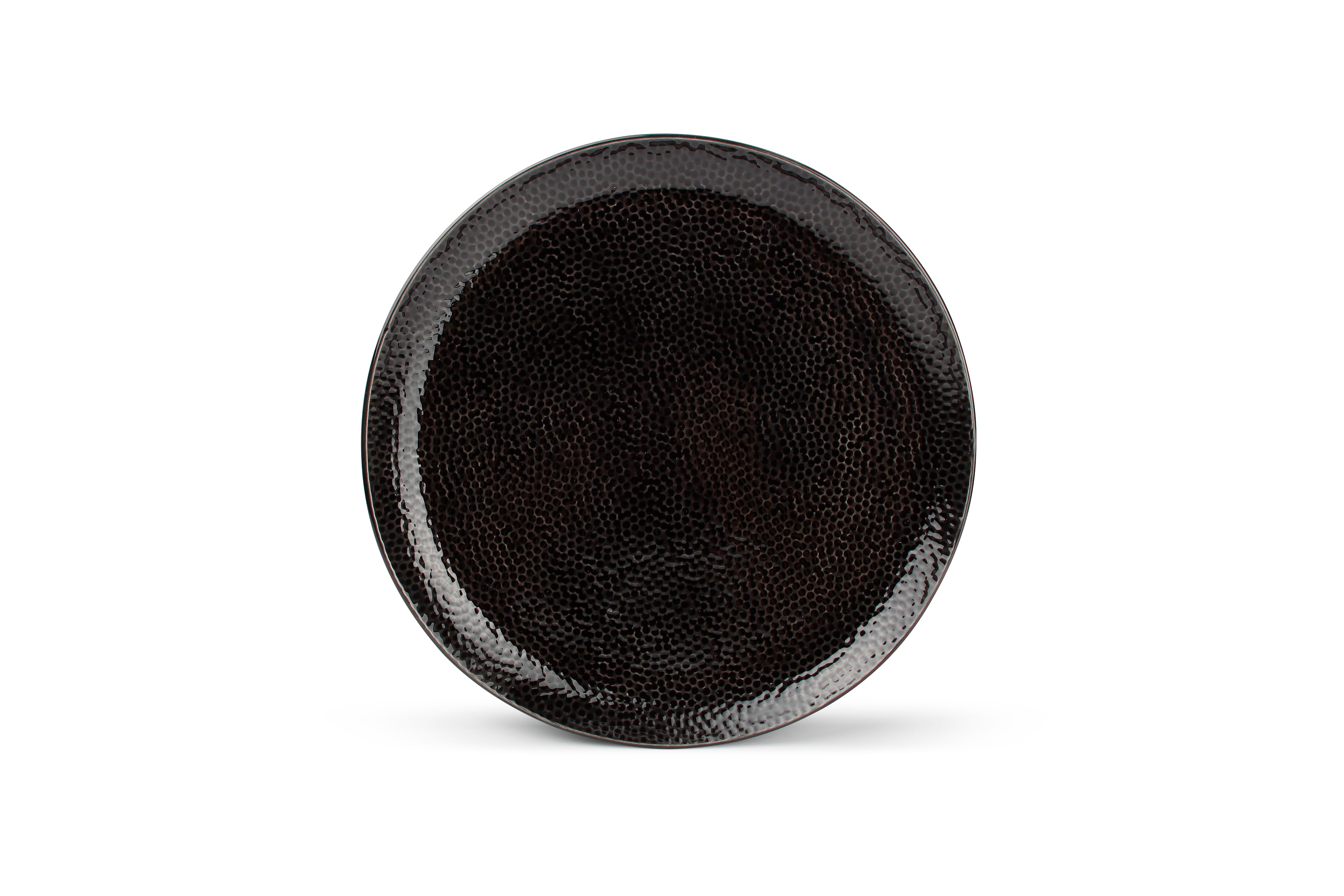 Plat bord 26,5cm zwart Mielo