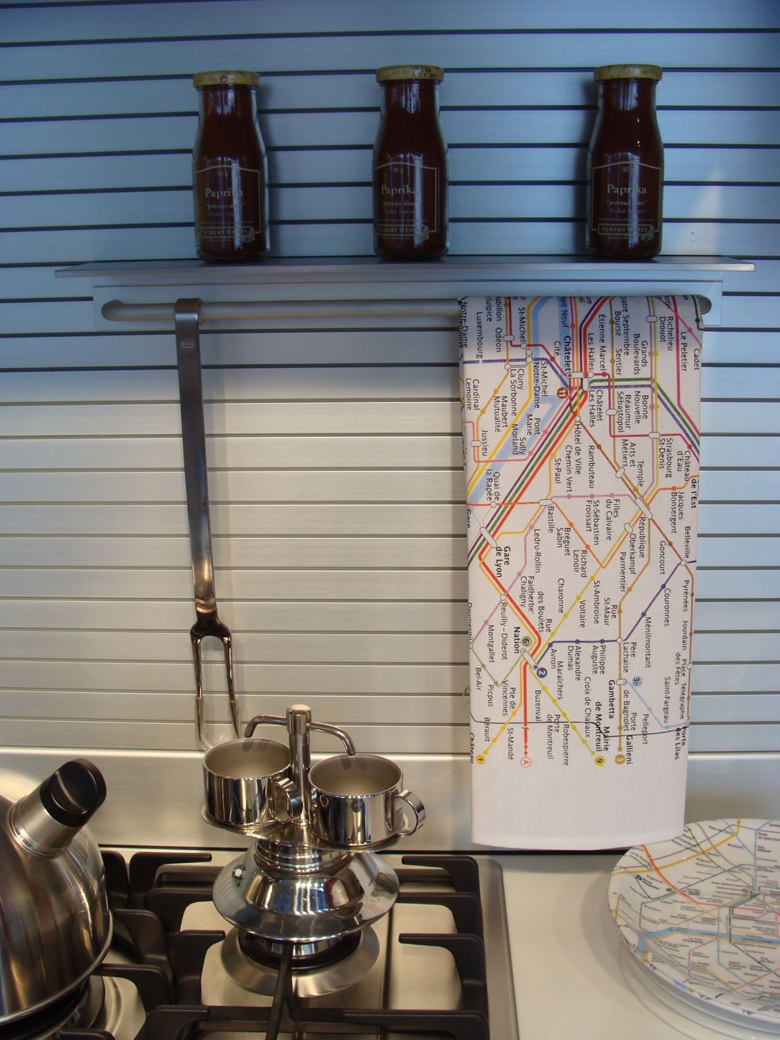 Theedoek Paris RATP Blanc 72 X 48