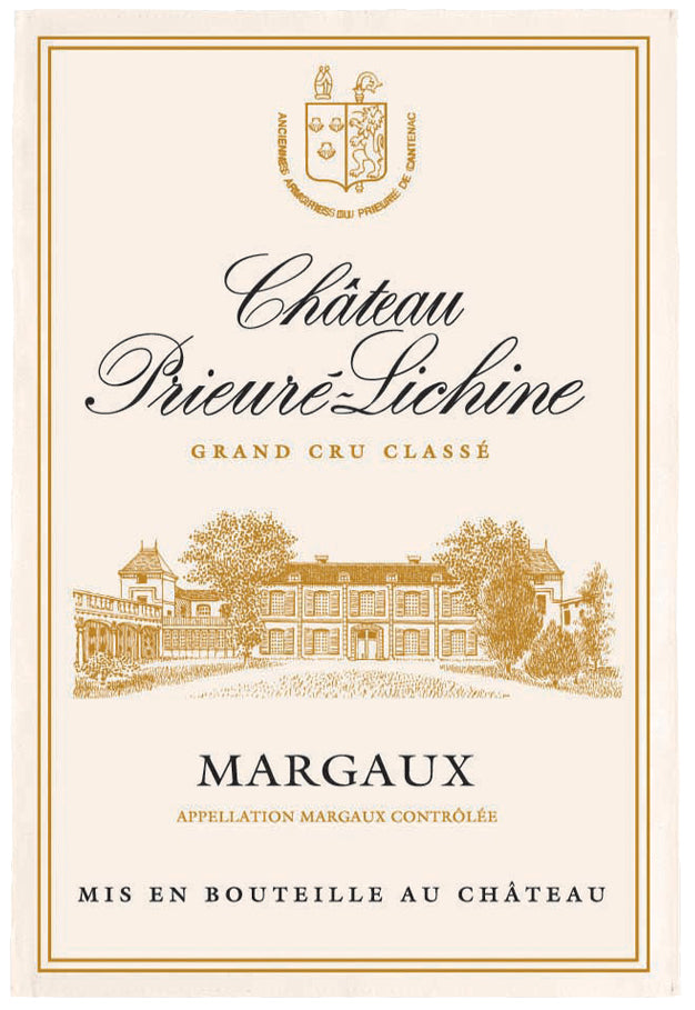 Theedoek Bordeaux Prieure Écru 72 X 48