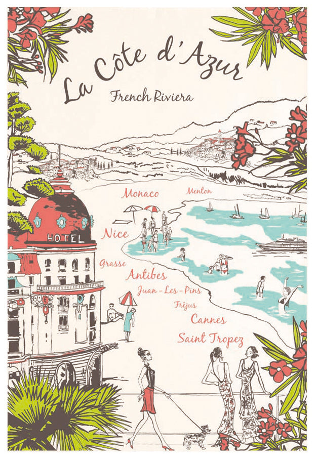 Theedoek Provence - Côte d'Azur Écru 72 X 48