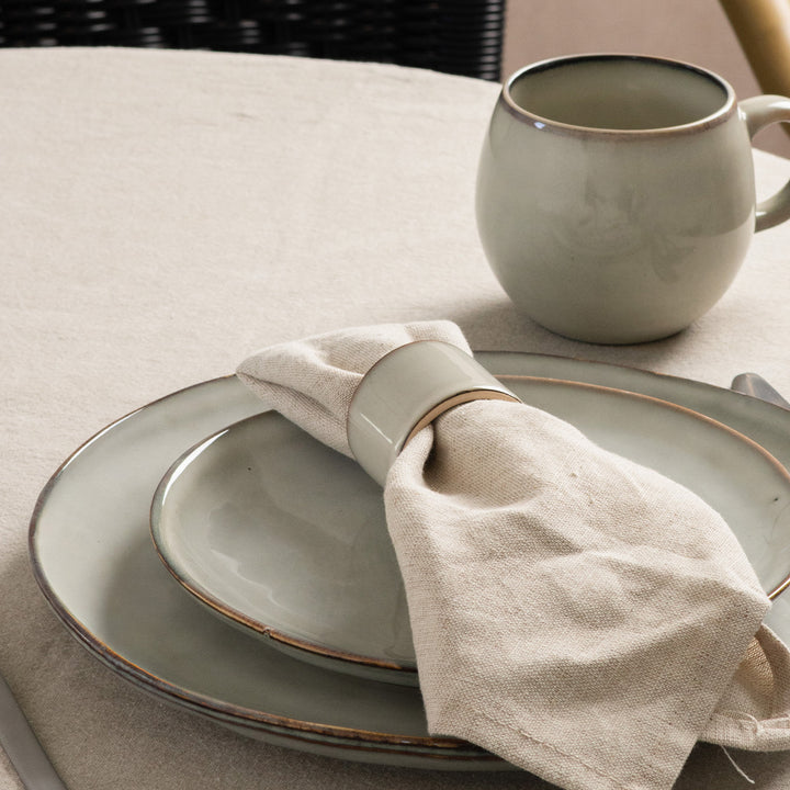Salt &amp; Pepper - Servetring 5cm groen Artisan - set van 4