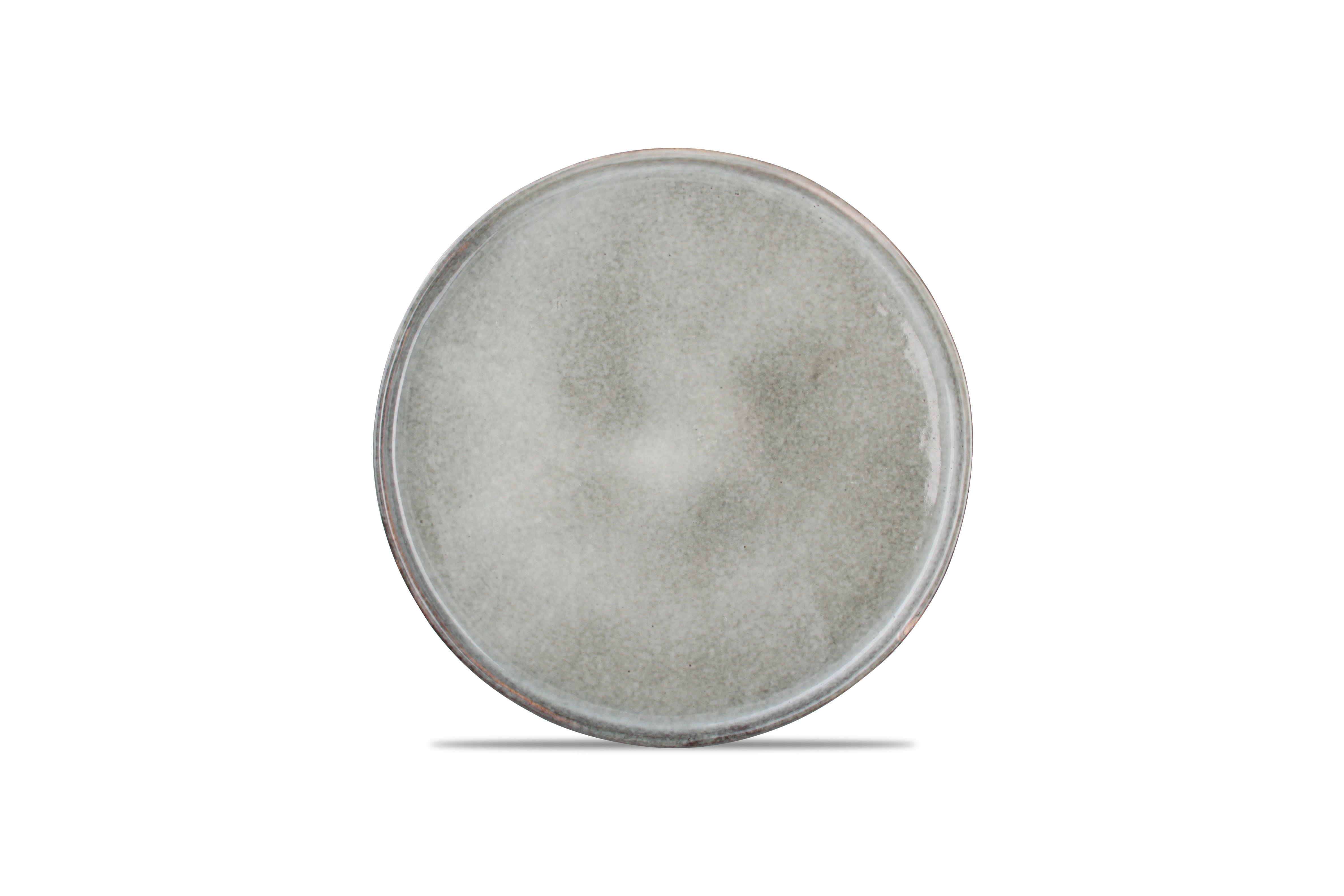Plat bord 28cm groen Artisan