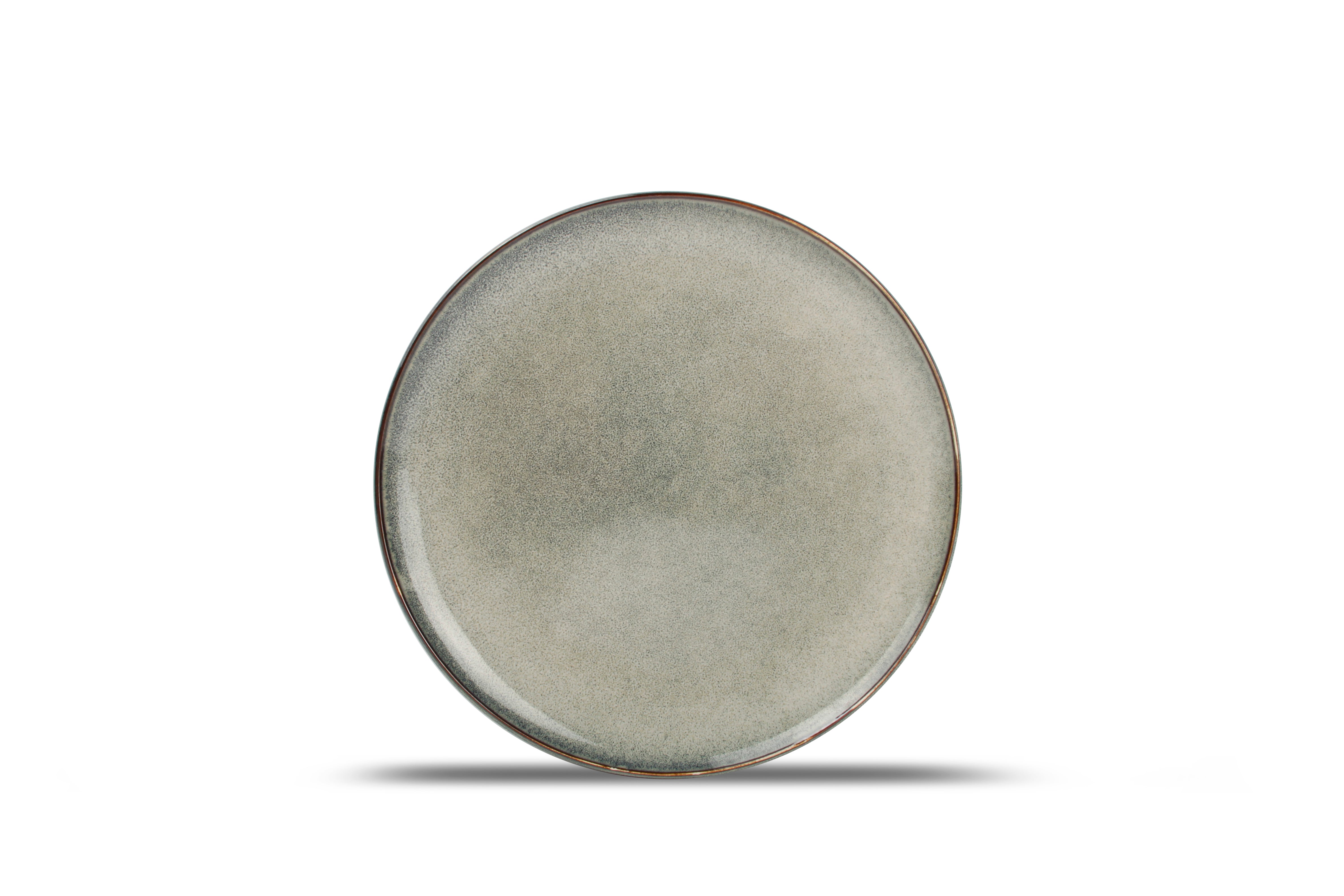 Plat bord 20cm groen/blauw Meridian