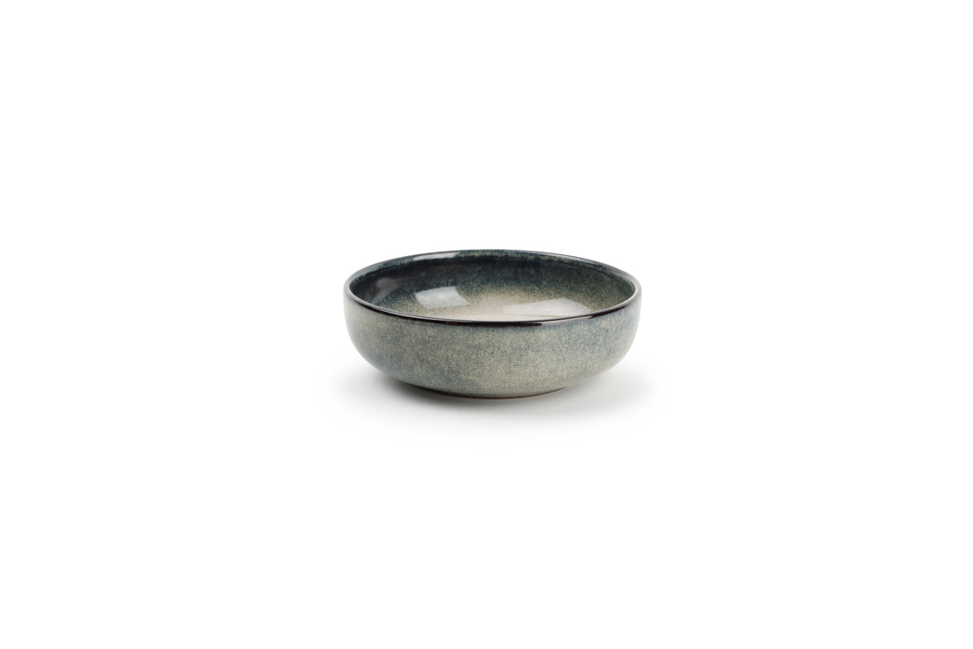 Kom 13xH4cm groen/blauw Meridian  - Set van 4