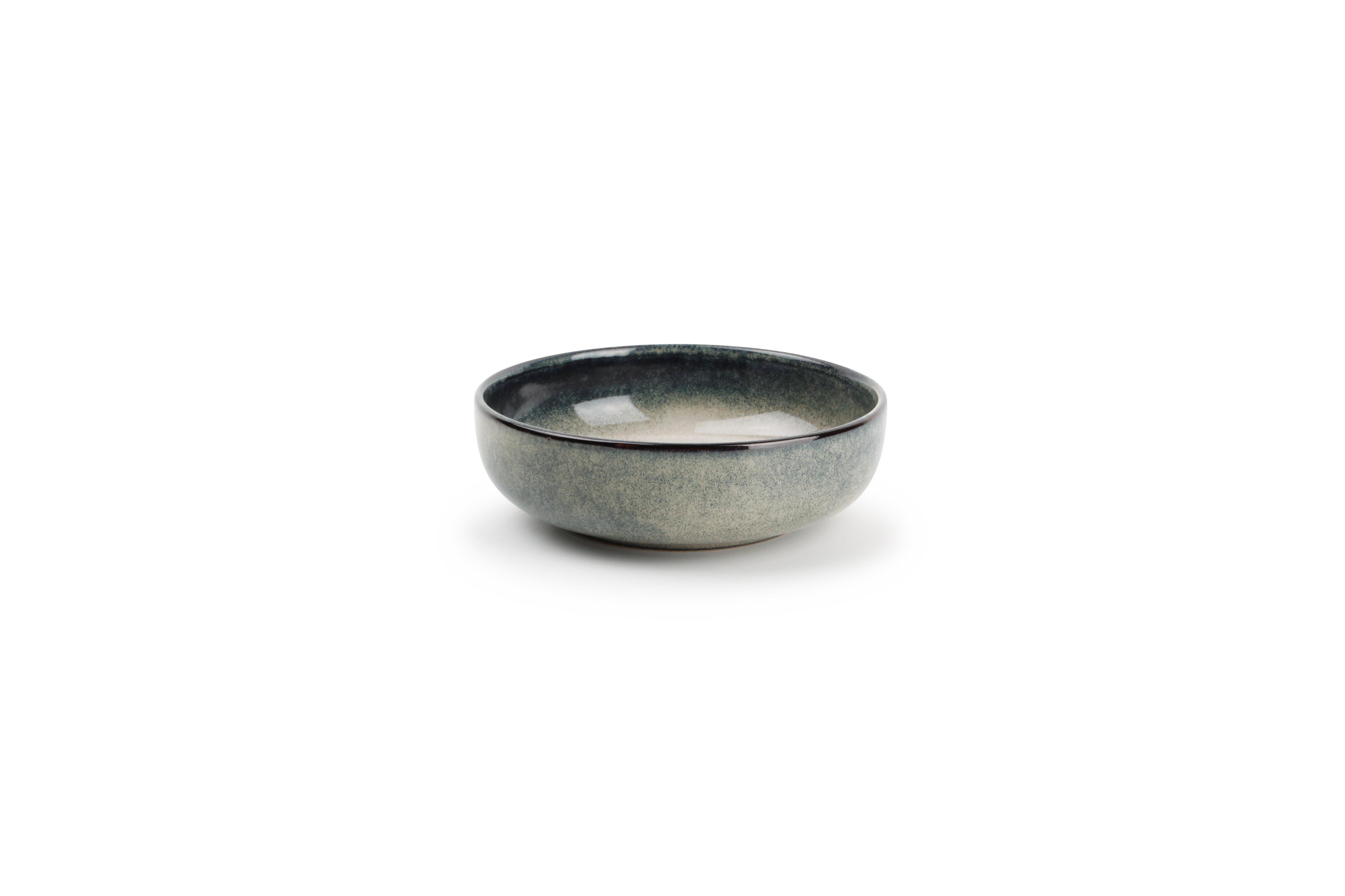 Kom 13xH4cm groen/blauw Meridian