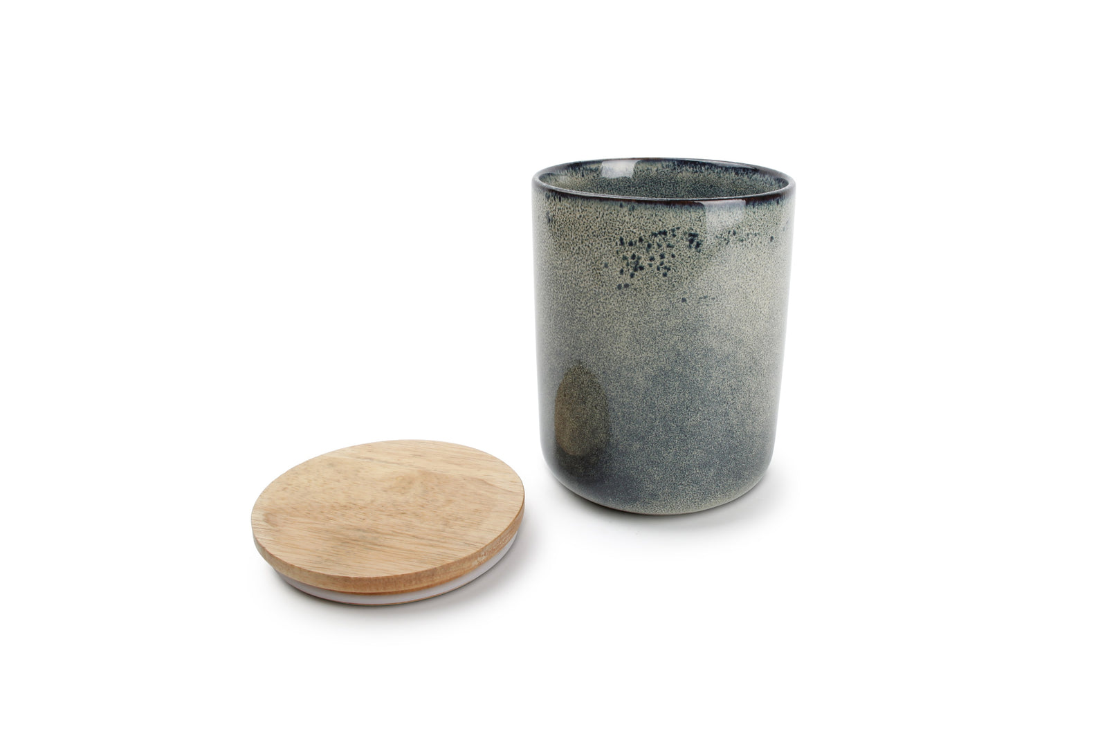 Salt & Pepper - Voorraadpot 12xH15cm groen/blauw Meridian