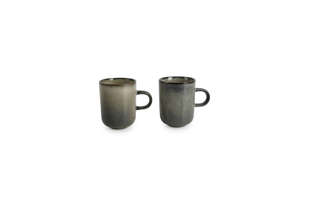 Salt &amp; Pepper - Beker 33cl groen/blauw Meridian - Set van 4