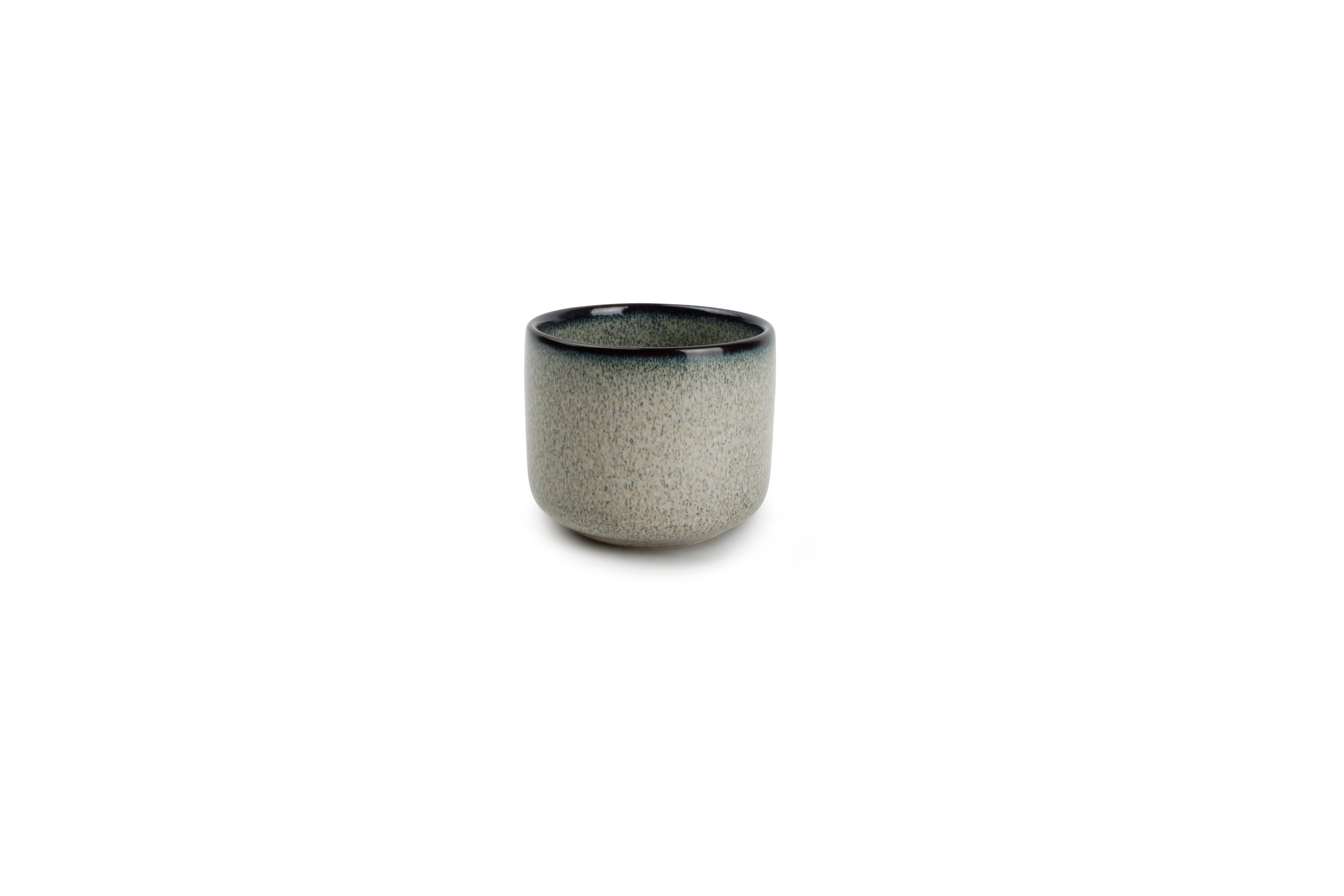Suikerpot 6,5xH5,5cm groen/blauw Meridian