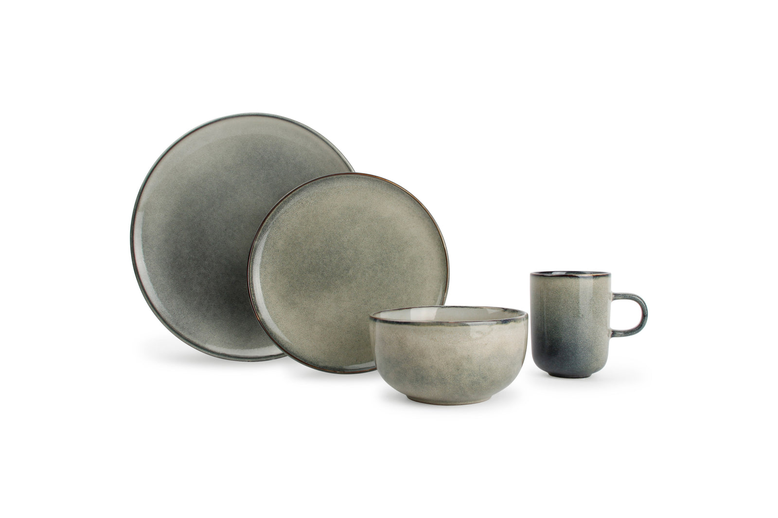 Salt & Pepper - Serviesset 16-delig groen/blauw Meridian