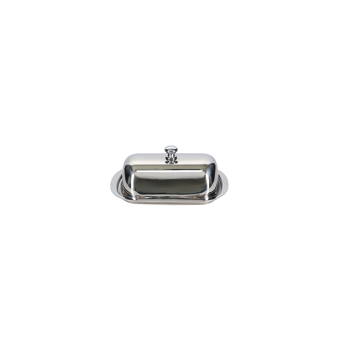 Salt &amp; Pepper - Boterpot 16x12xH6,5cm chrome Oryn
