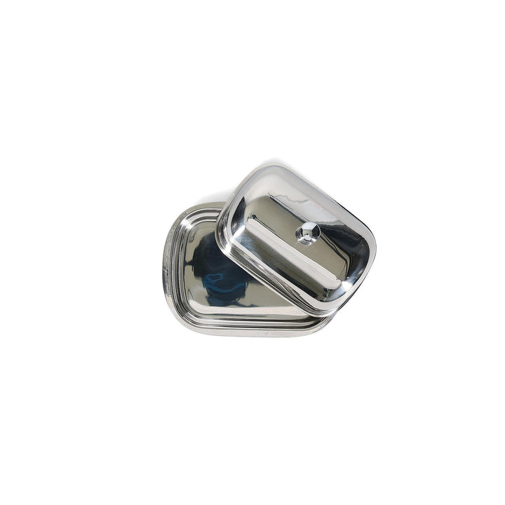 Salt &amp; Pepper - Boterpot 16x12xH6,5cm chrome Oryn