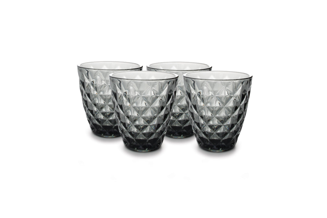 Salt &amp; Pepper - Glas 22cl grijs Prisma - set/4