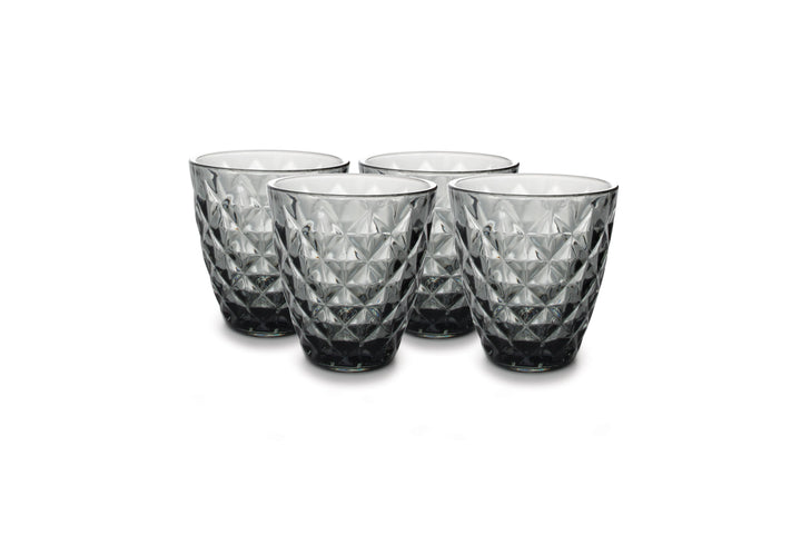 Salt &amp; Pepper - Glas 22cl grijs Prisma - set/4