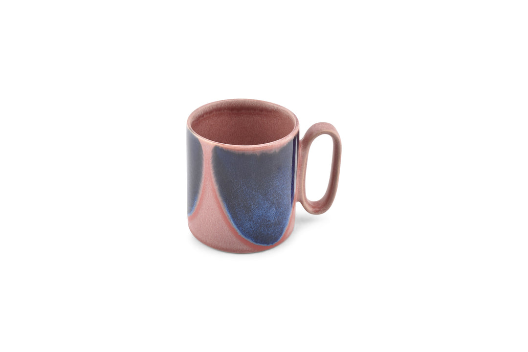 Salt &amp; Pepper - Beker 39cl pink/blue Paint - Set van 4