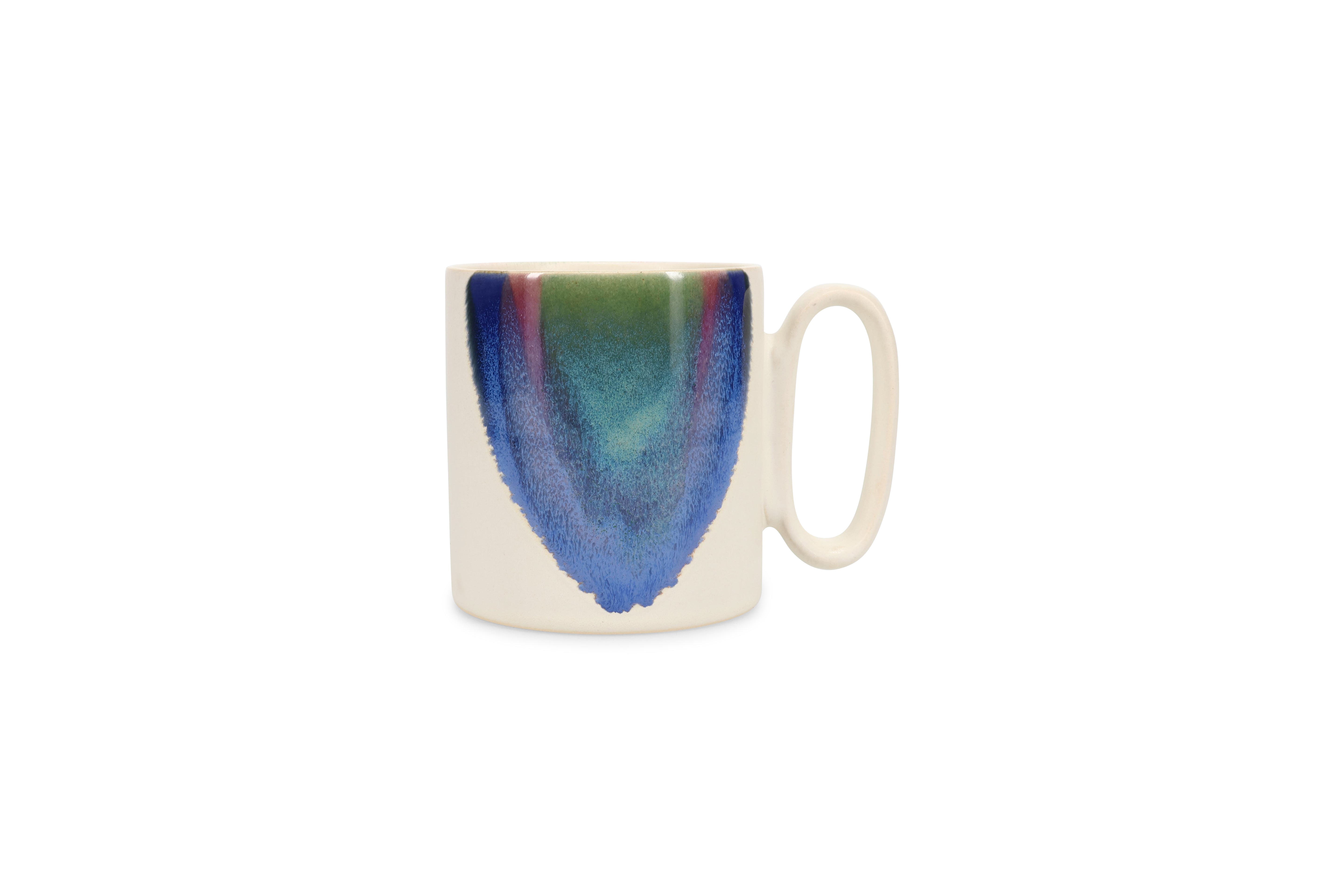 Beker 39cl beige/blue Paint