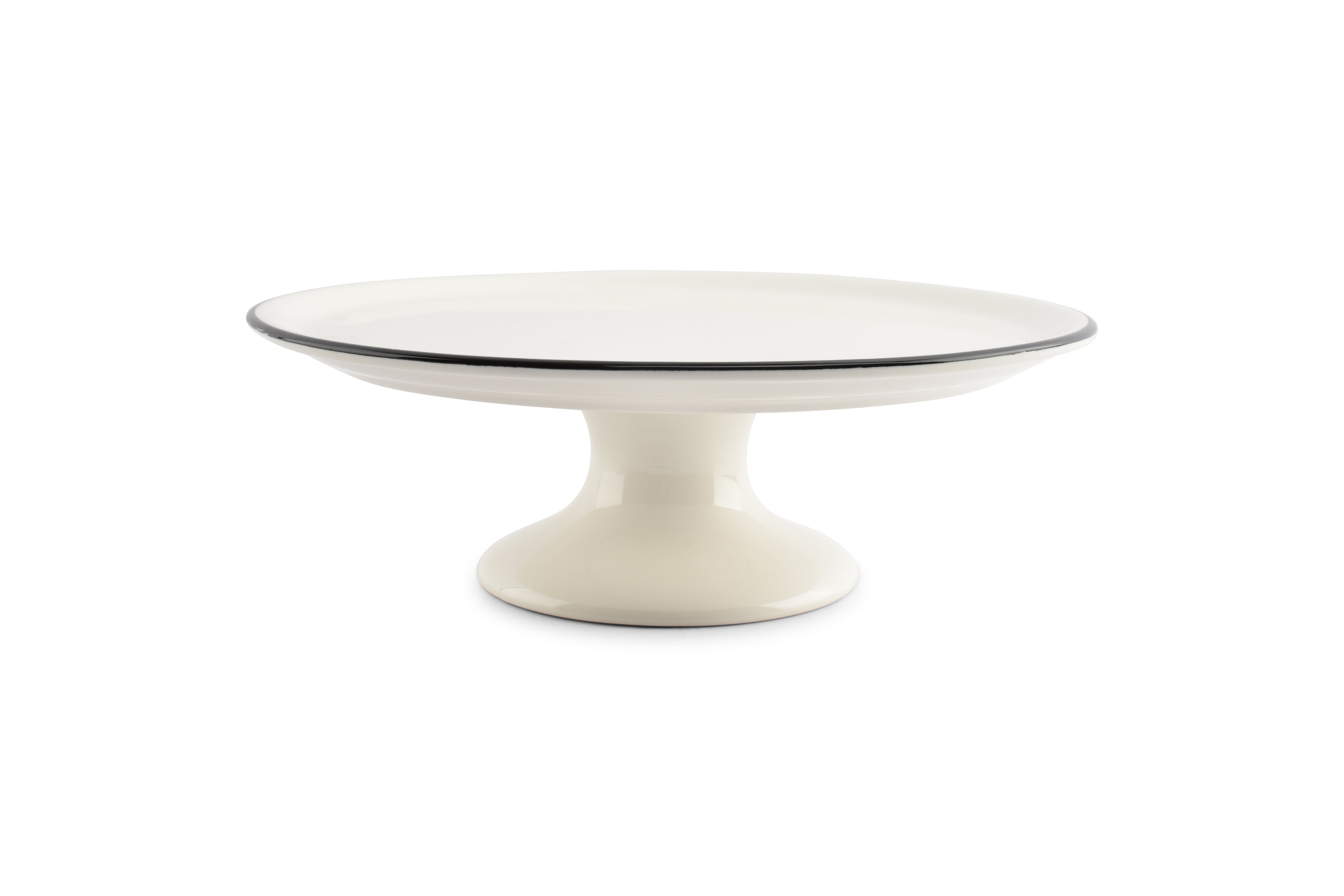 Taartplateau 31xH10,5cm wit Nero