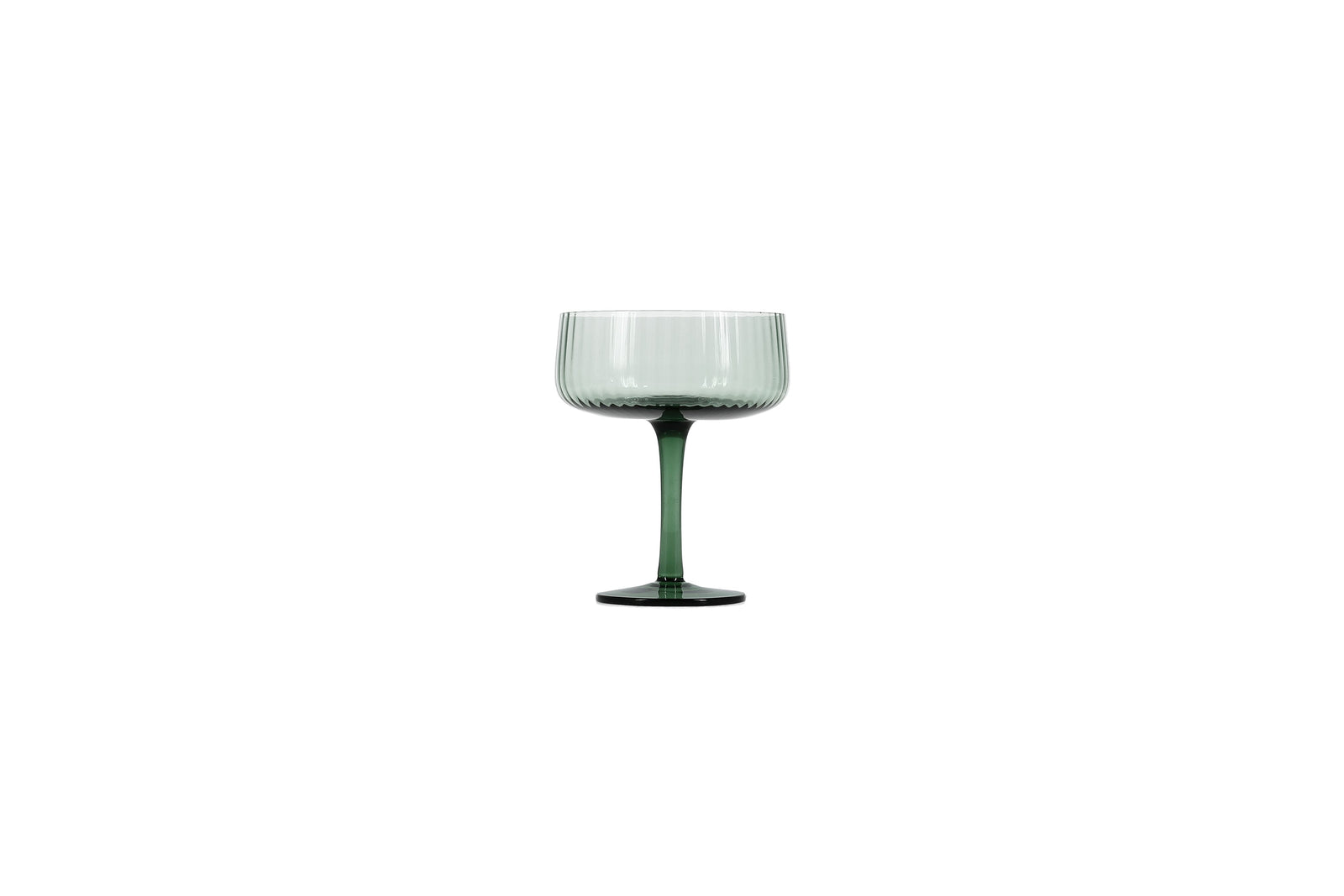Champagneglas 23cl coupe donkergroen Ray - set/4