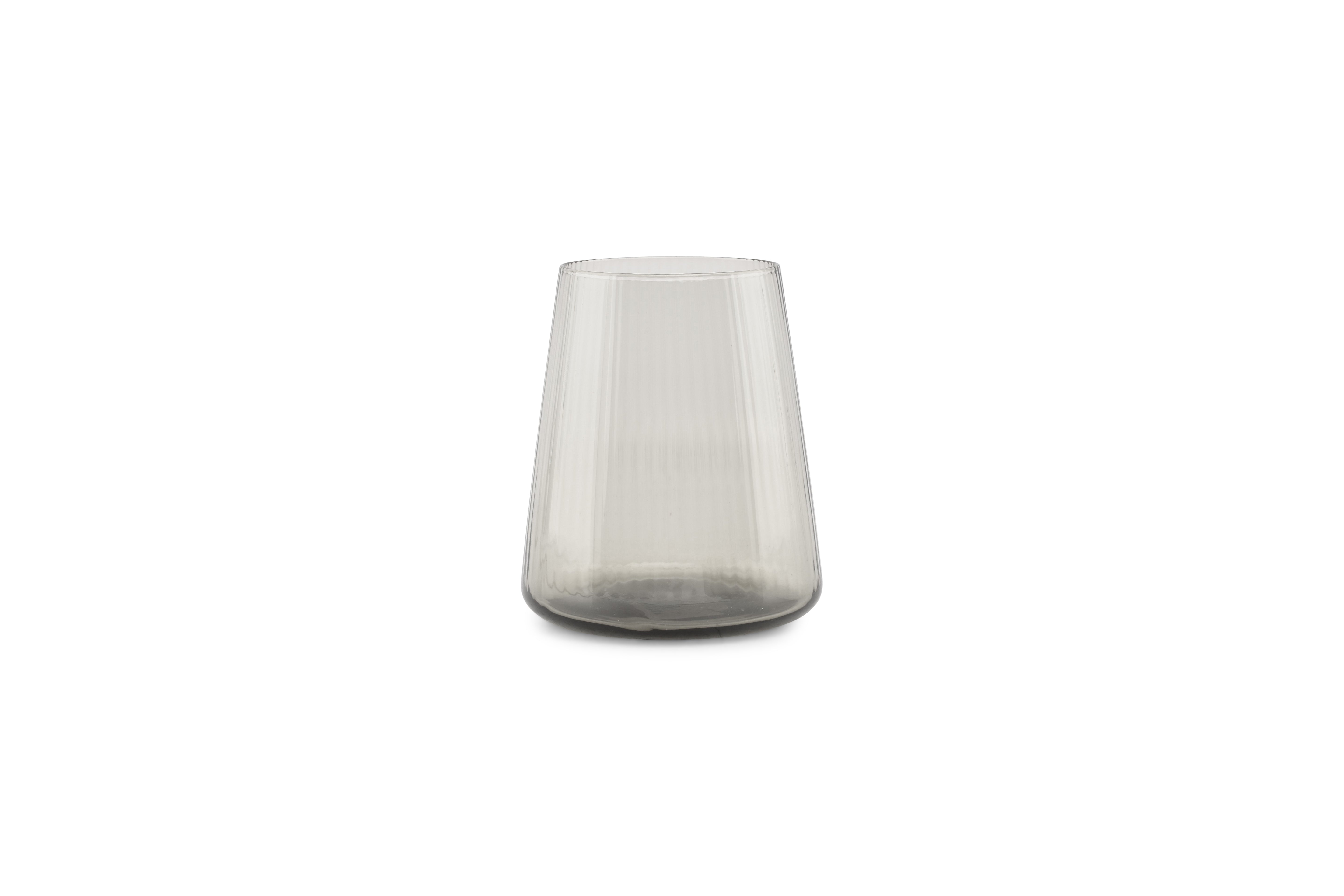 Glas 30cl smoked Ray - set/4