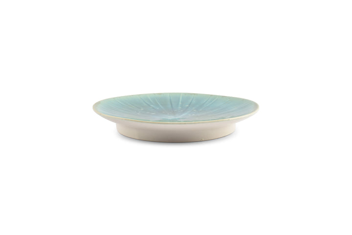 Salt &amp; Pepper - Plat bord 23,5xH3,5cm turquoise Eclipse - Set van 4