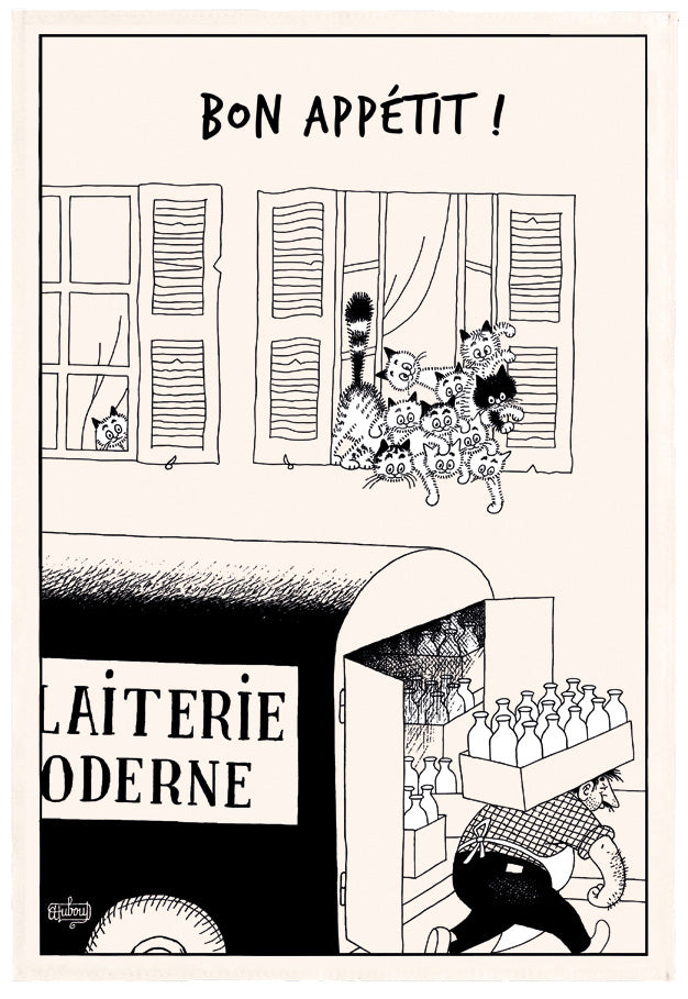 Theedoek Dubout Bon appétit Écru 48 X 72