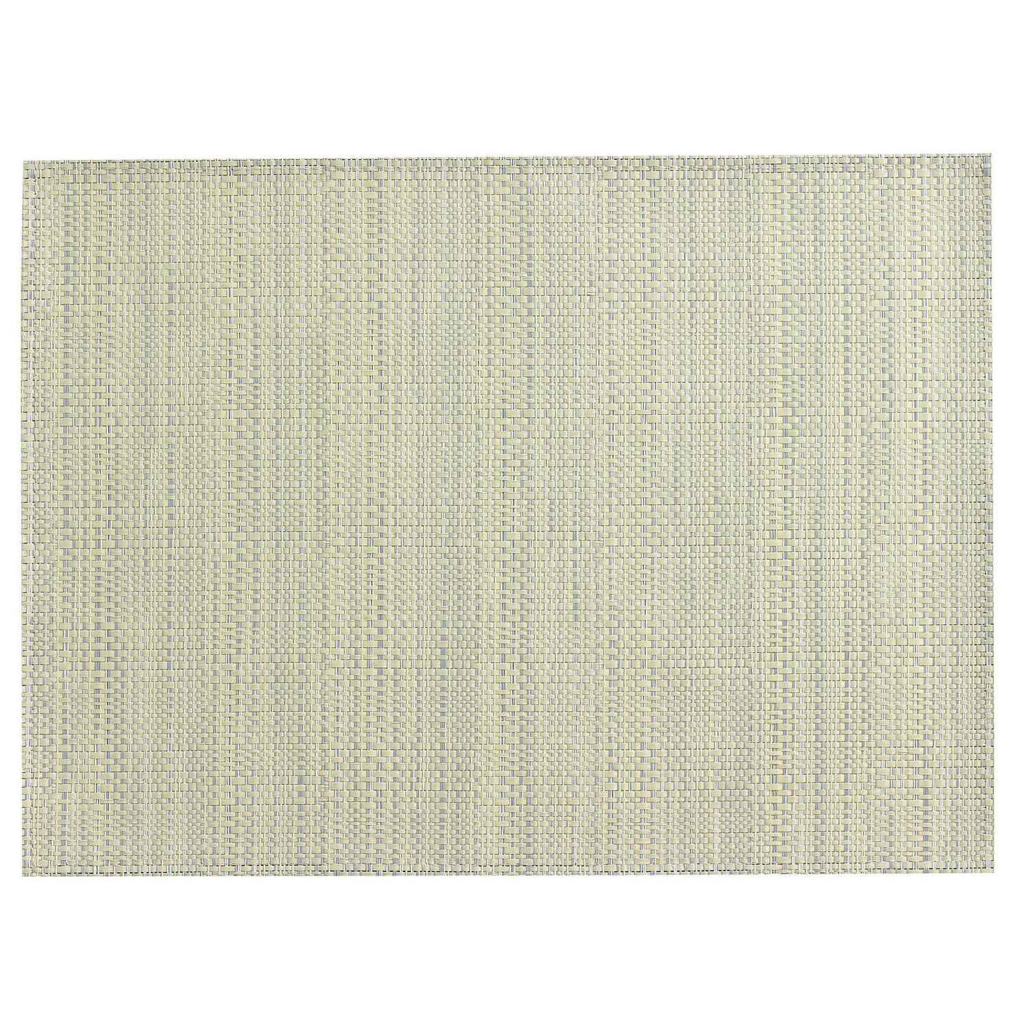Geweven PVC placemat Canna Ivoire 33 X 45