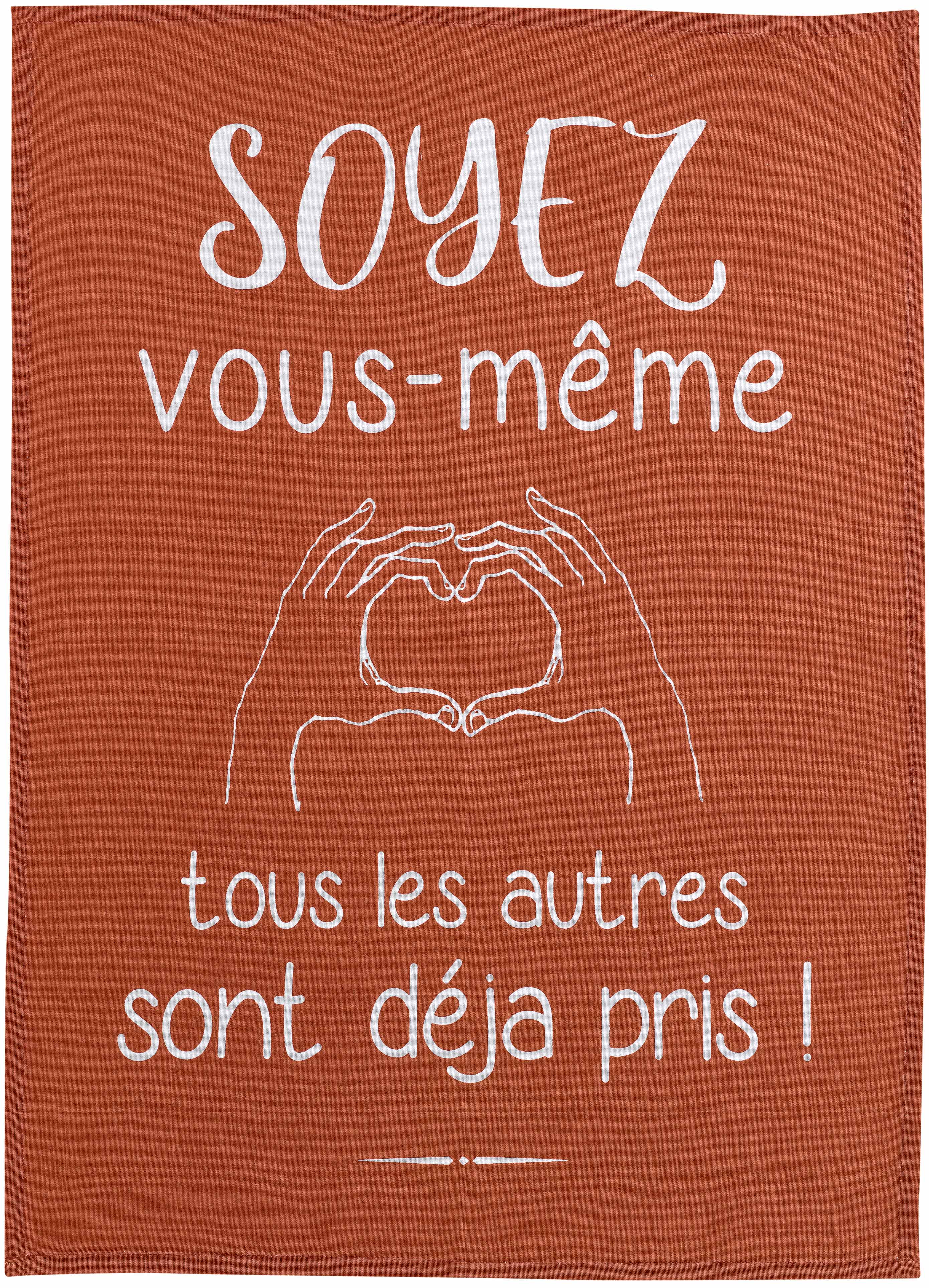 Theedoek Vous-même Rouge 50 X 70