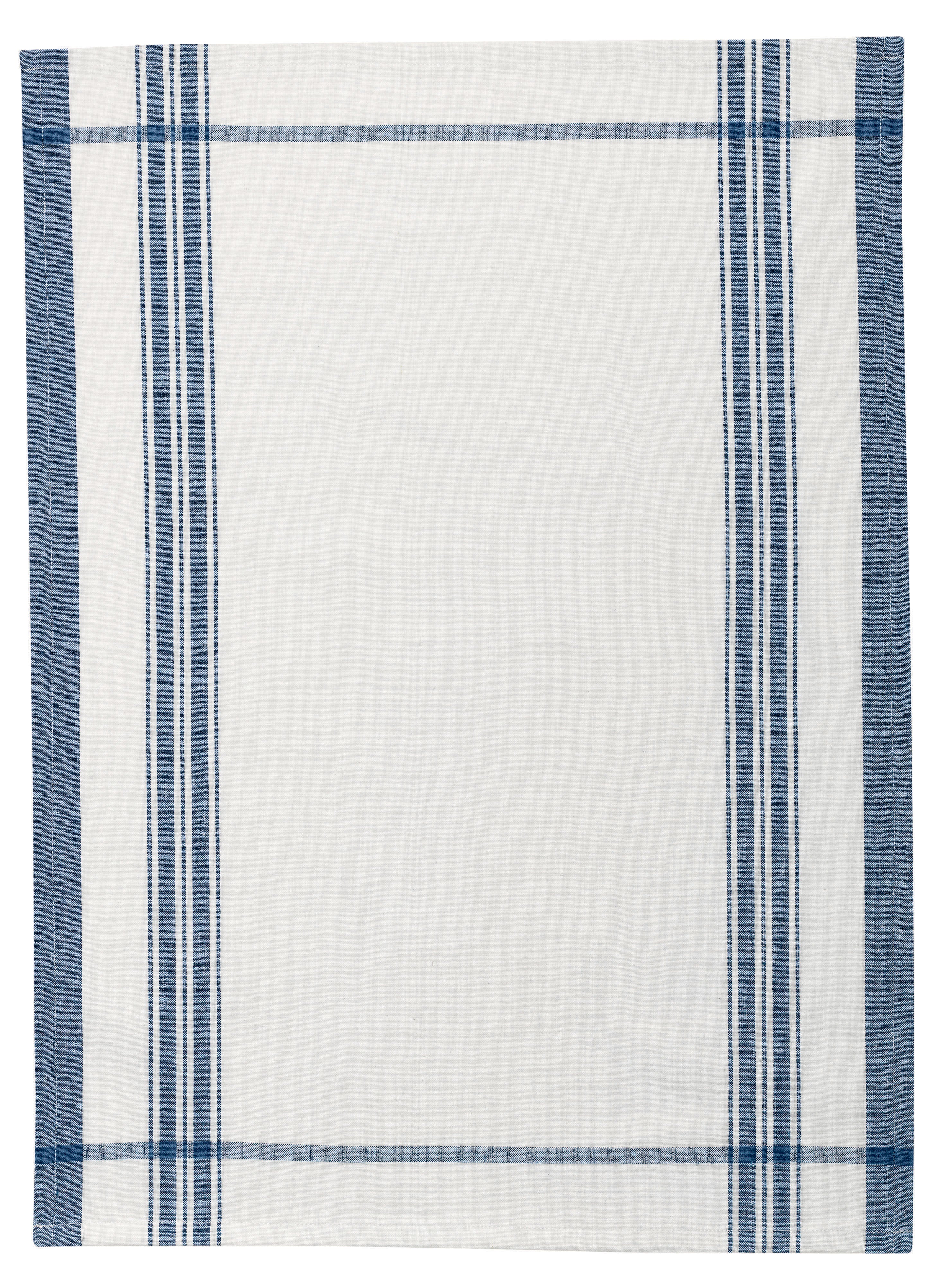Gerecycleerde theedoek Gabin Blanc/Bleu 50 X 70