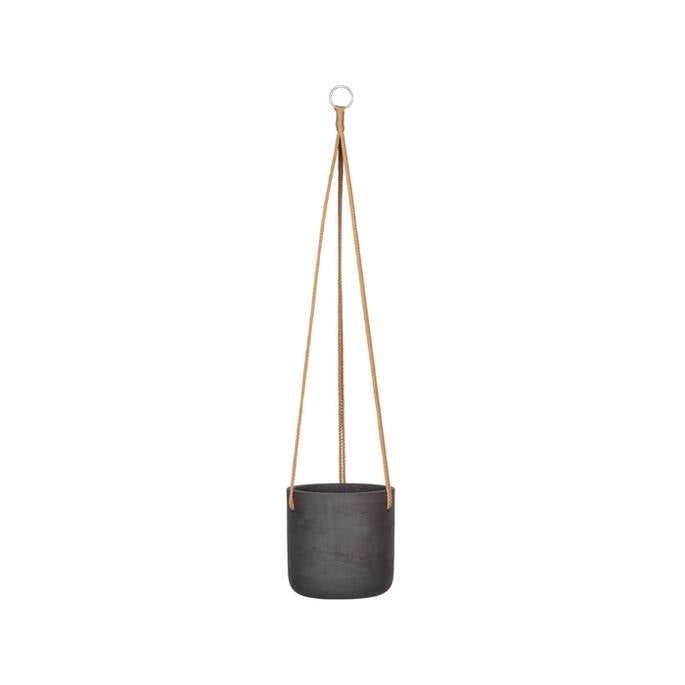 Pottery Pots - Bloempot Charlie M (hanging) Black Washed, Zwart Washed