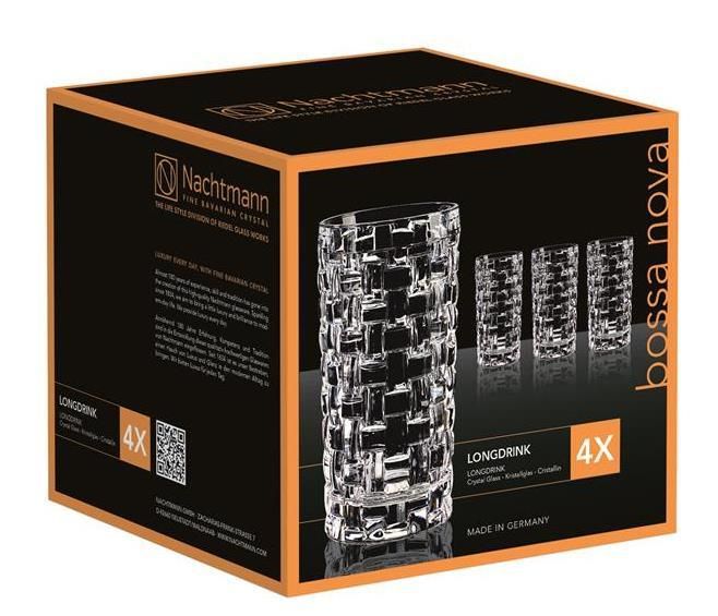 Nachtmann - Bossa Nova longdrinkglas 395 ml, set van 4