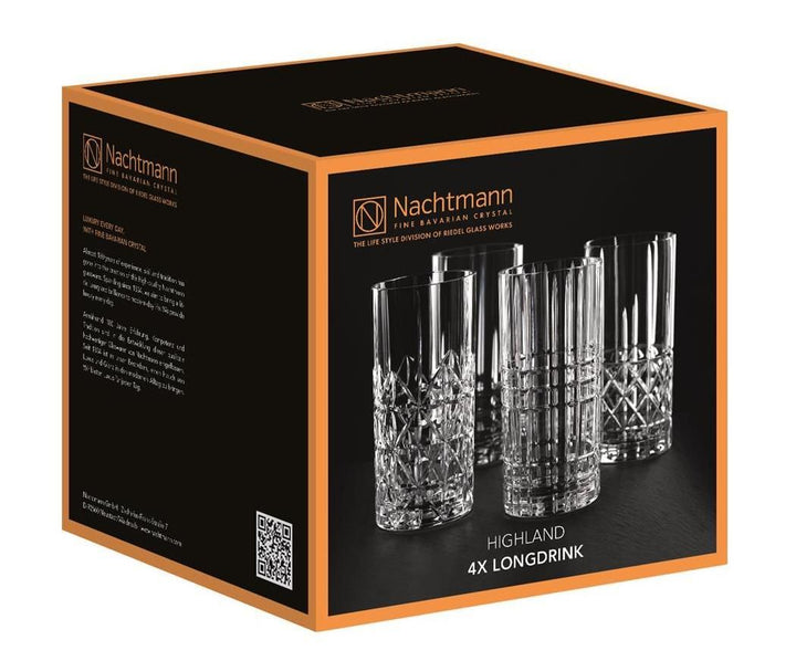 Nachtmann - Highland longdrinkglas 445 ml set van 4