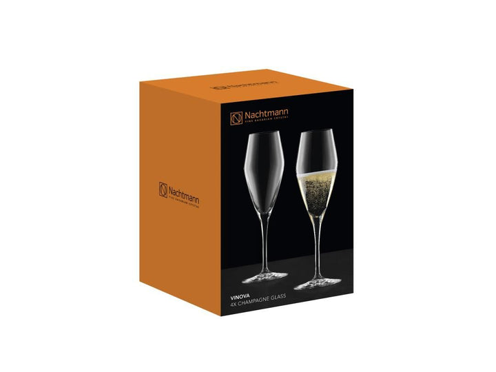 Nachtmann - ViNova Champagneglas 280 ml set van 4