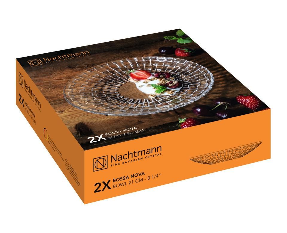 Nachtmann - Bossa Nova Schaal 21 cm set van 2